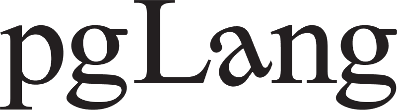 pgLang Logo
