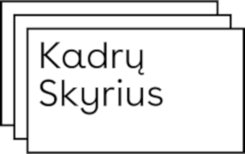 Kadrų skyrius Logo