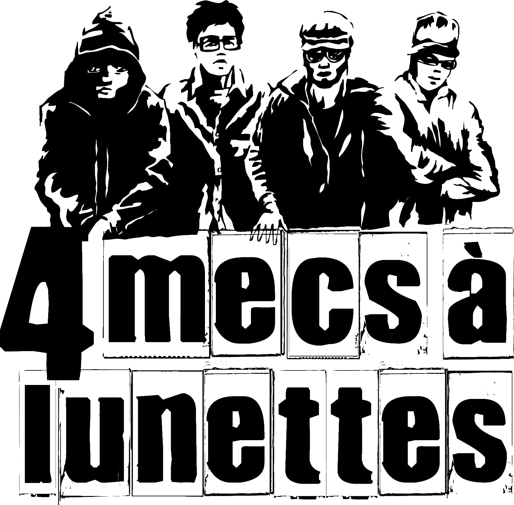 4 Mecs à Lunettes Logo