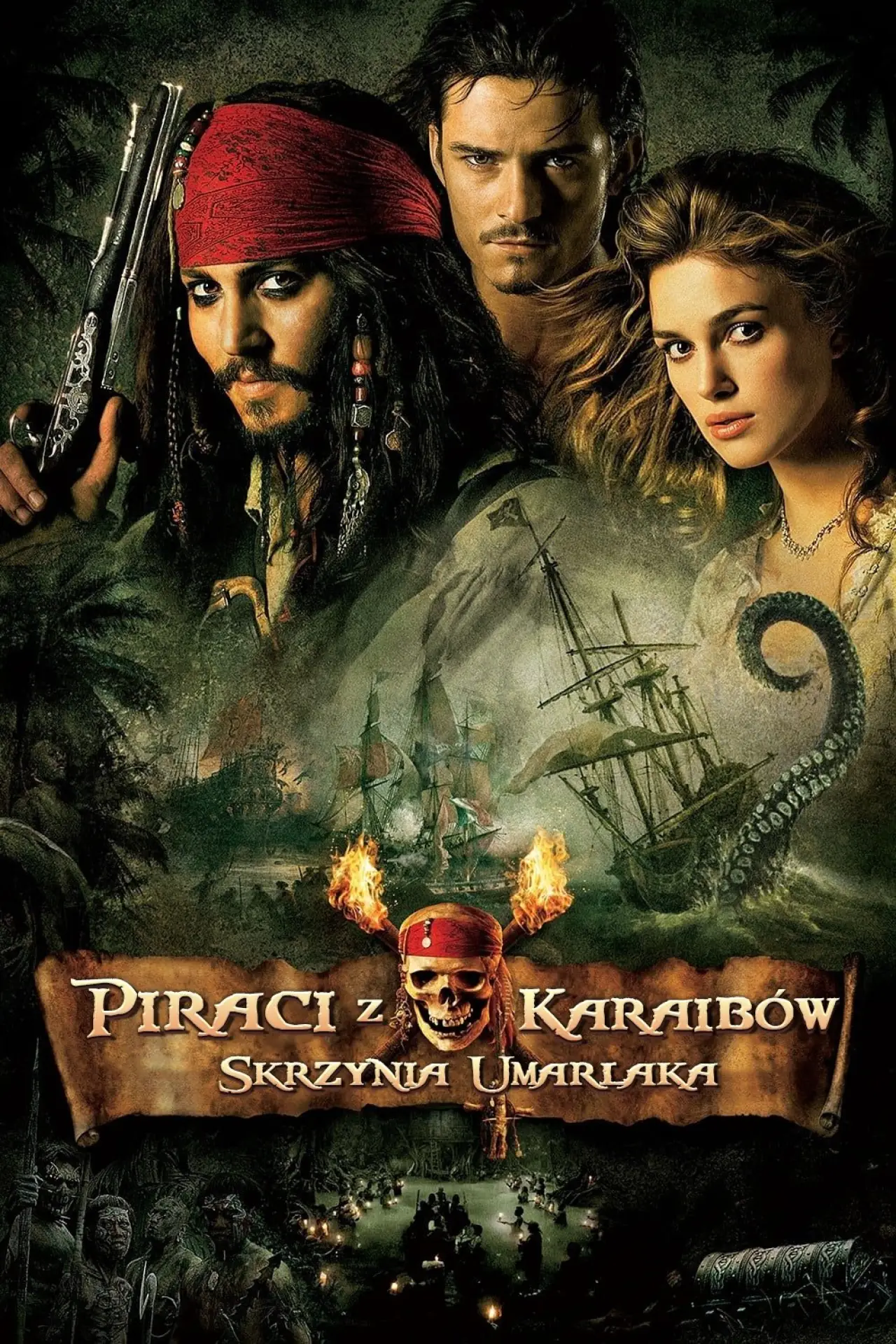 Plakat filmowy "Piraci z Karaibów. Skrzynia umarlaka"