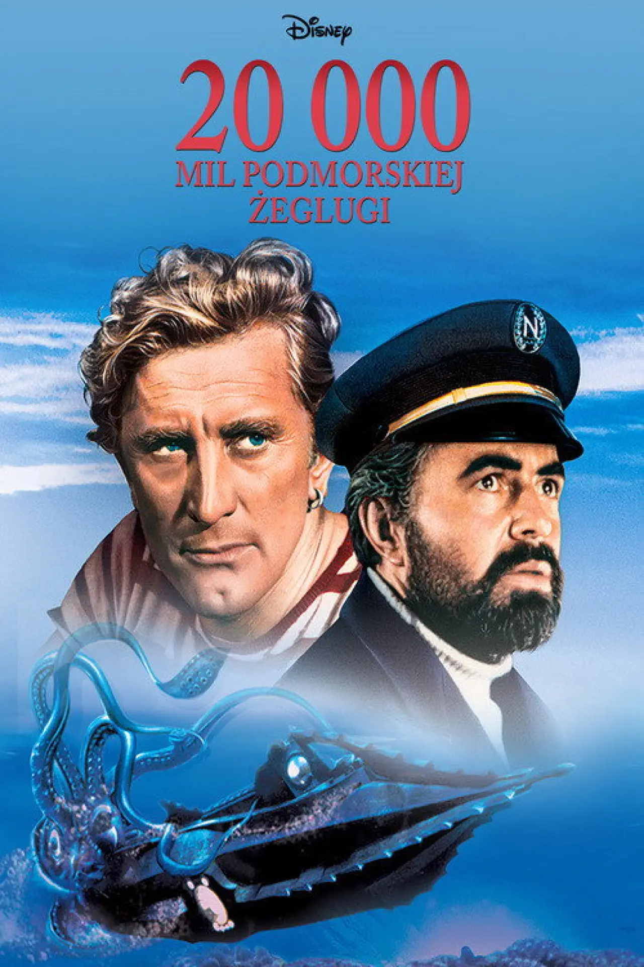 Plakat filmowy "20 000 mil podmorskiej żeglugi"