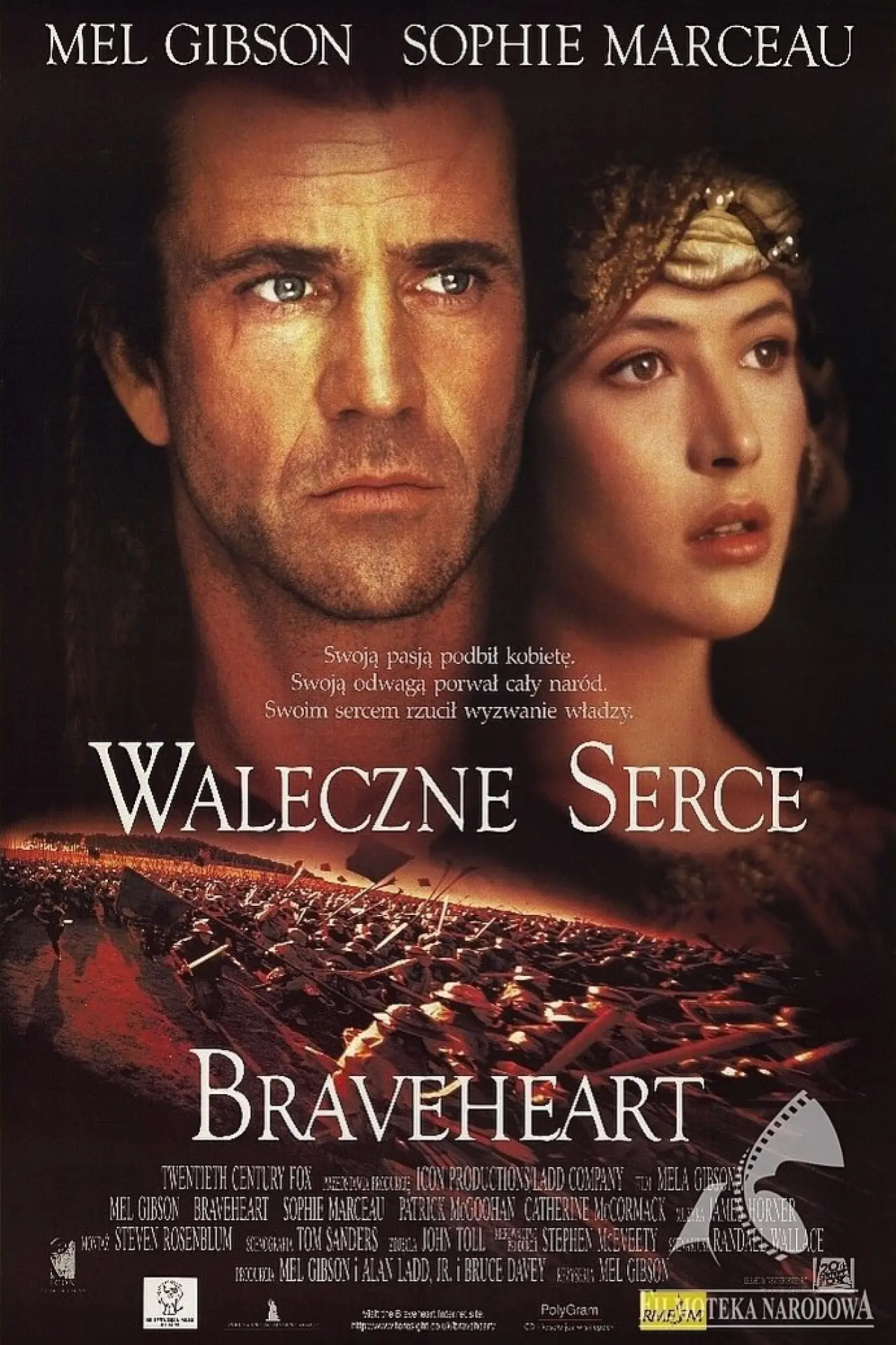 Plakat filmowy "Braveheart - Waleczne Serce"