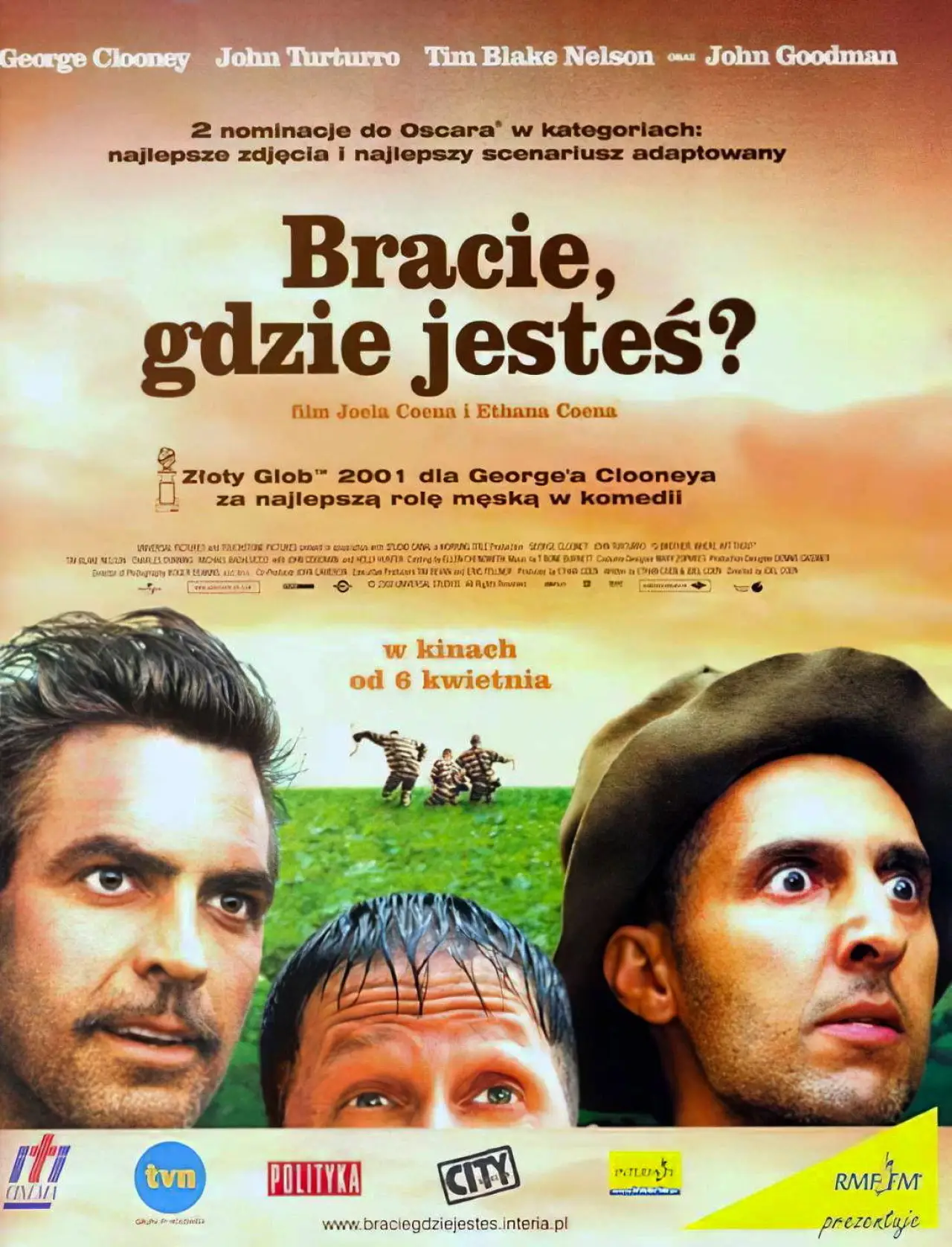 Plakat filmowy "Bracie, gdzie jesteś?"