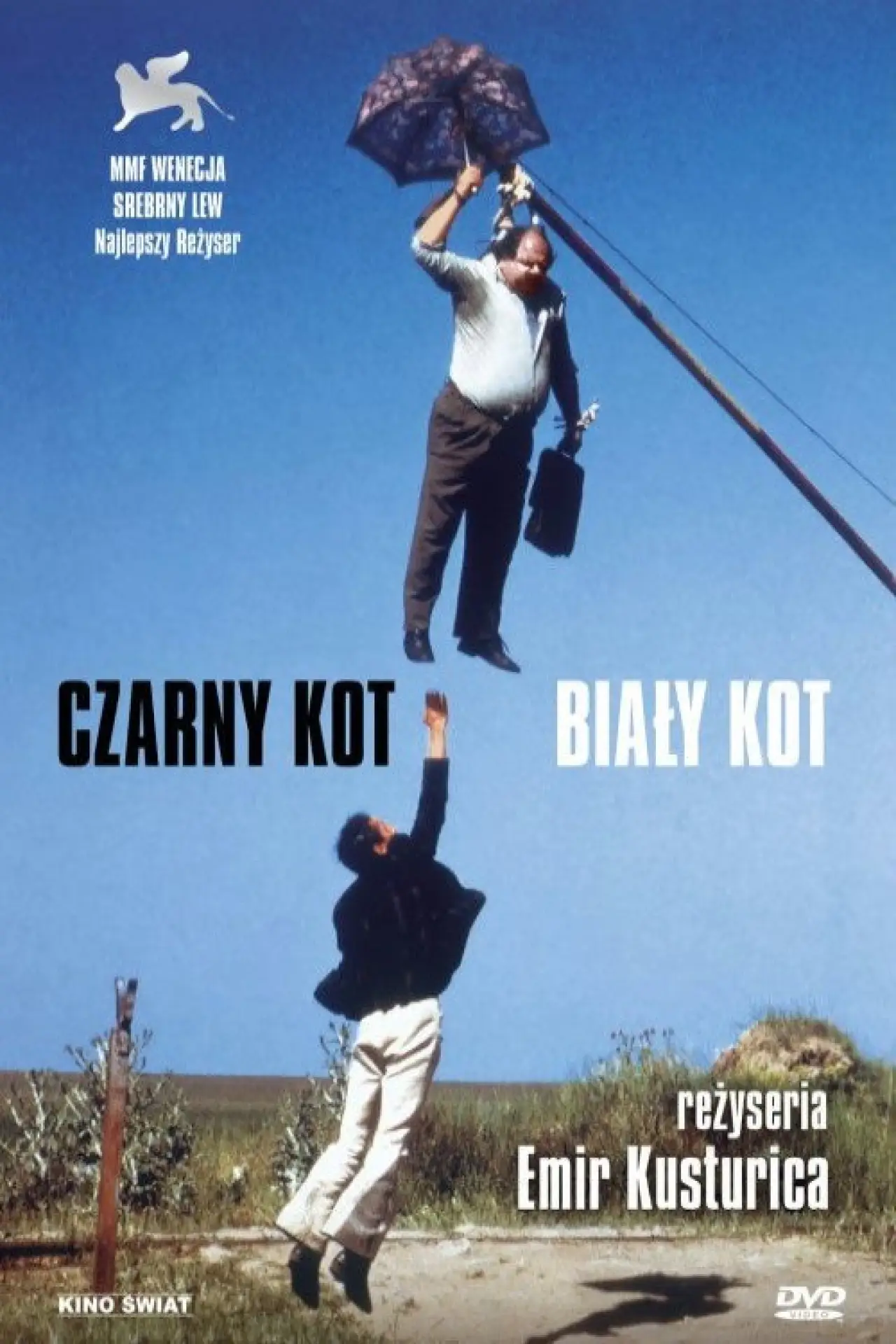 Plakat filmowy "Czarny kot, biały kot"