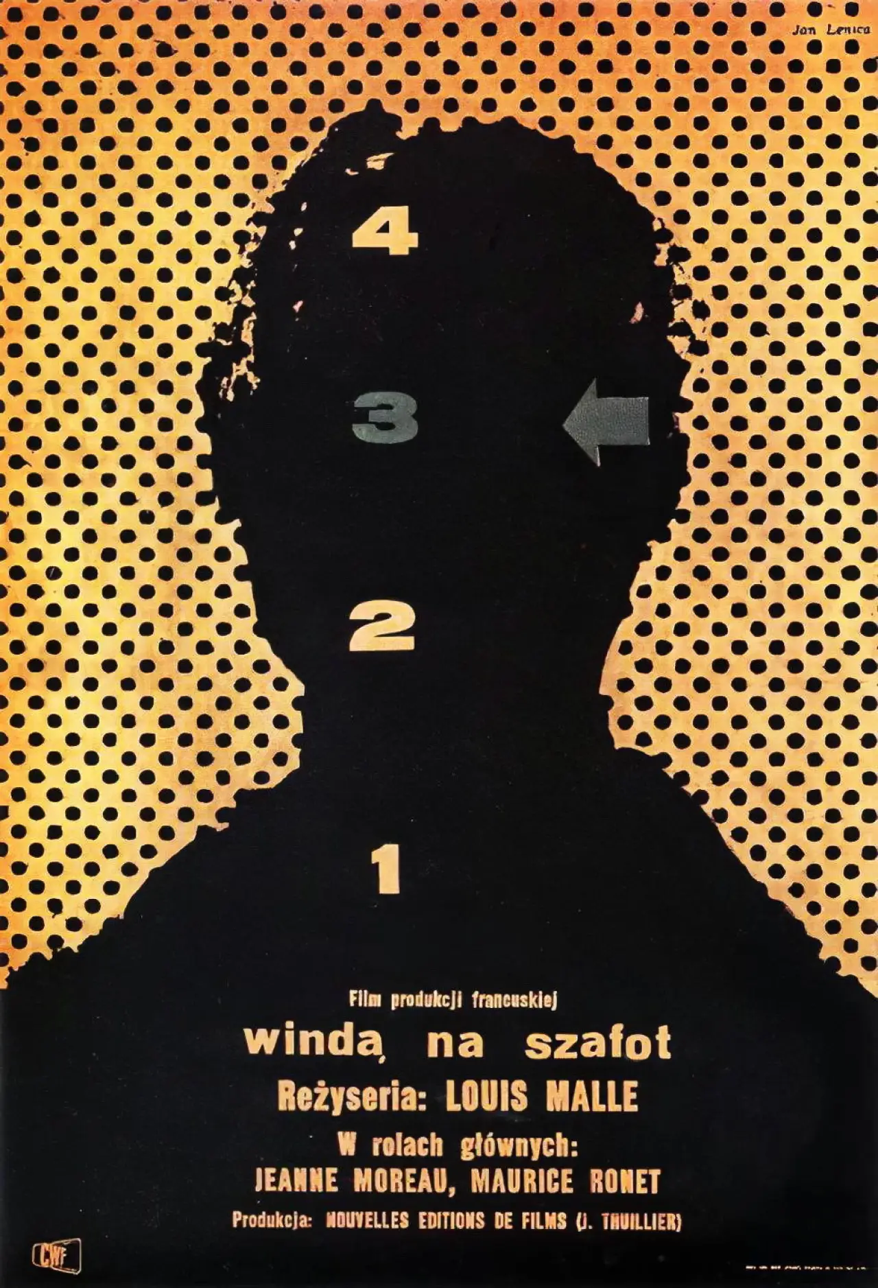 Plakat filmowy "Windą na szafot"