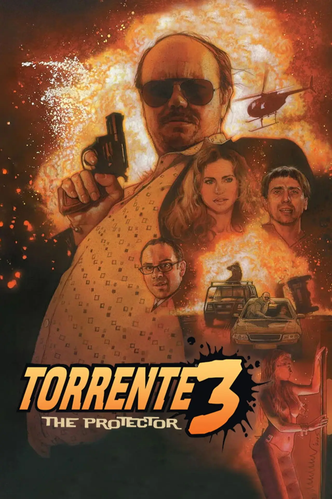 Plakat filmowy "Torrente 3 Obrońca"