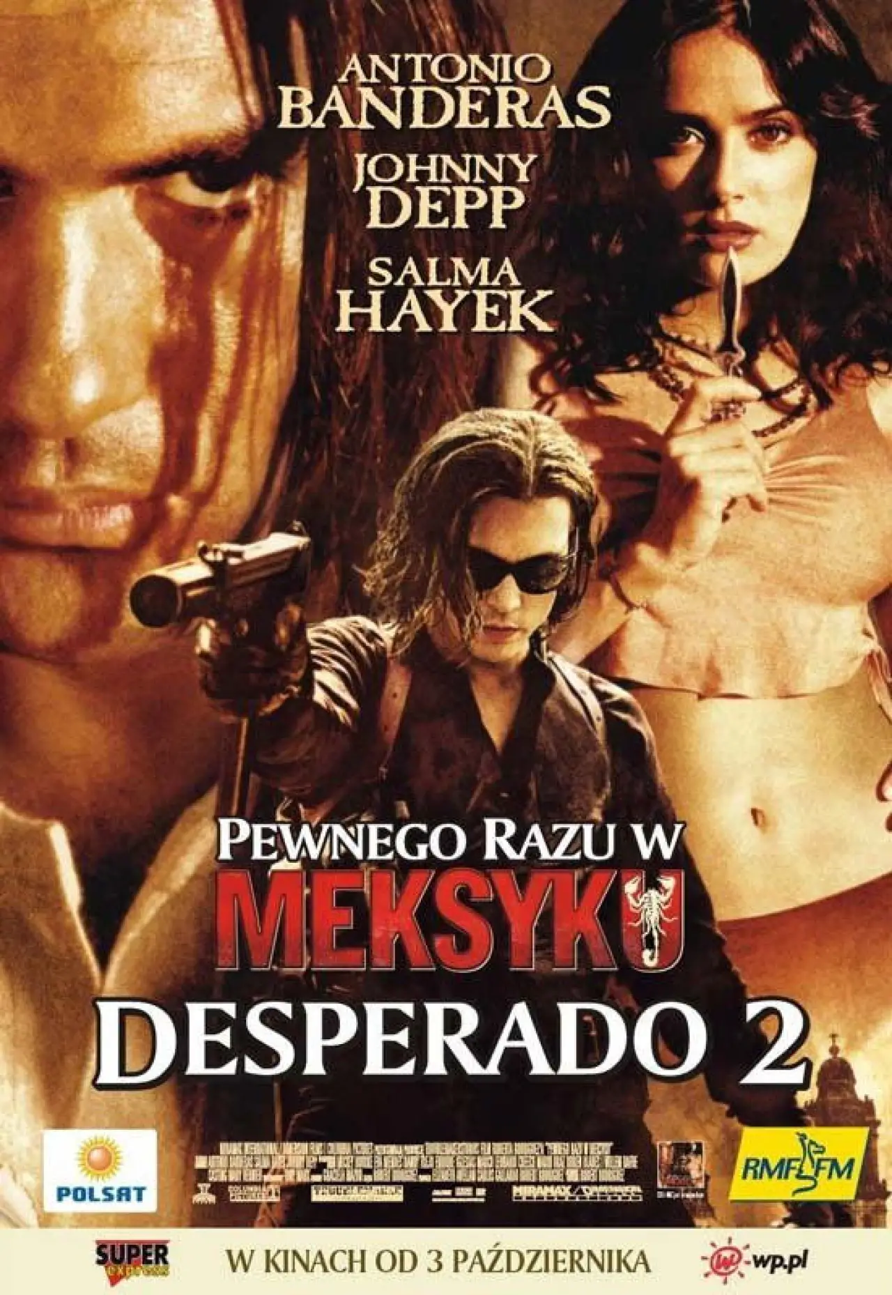 Plakat filmowy "Pewnego razu w Meksyku: Desperado 2"