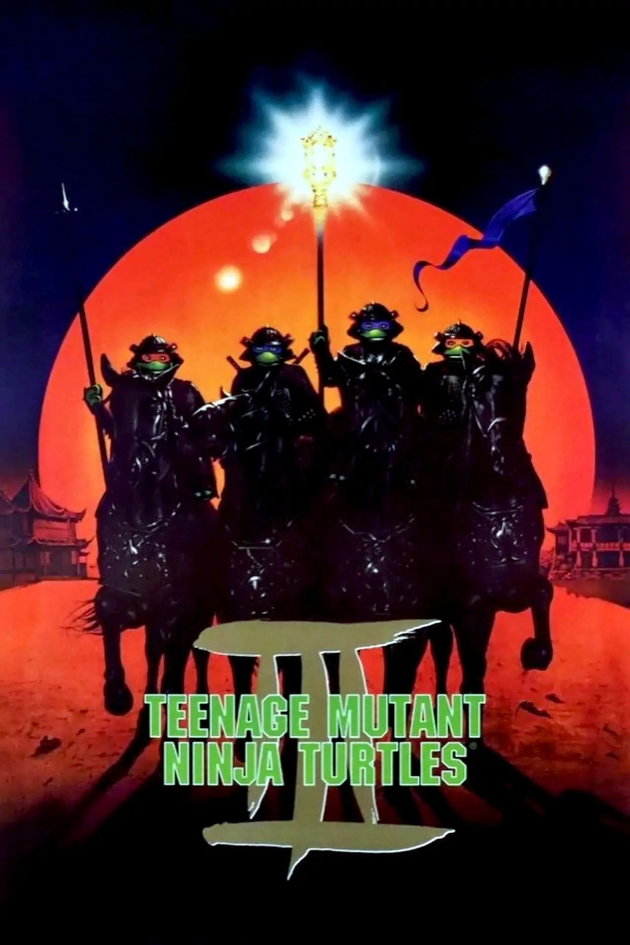 Plakat filmowy "Wojownicze Żółwie Ninja III"