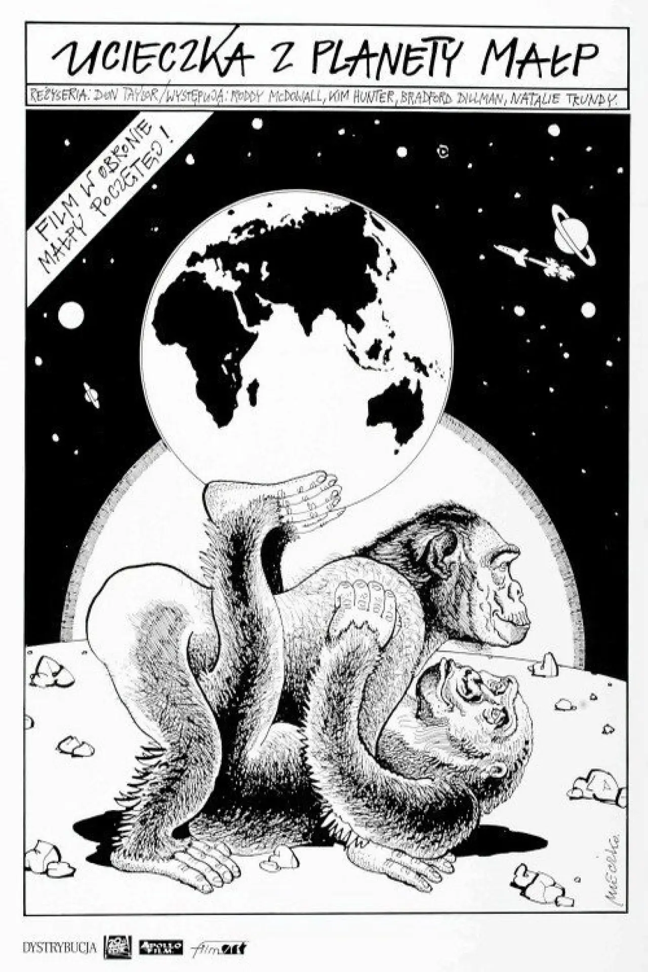 Plakat filmowy "Ucieczka z Planety Małp"