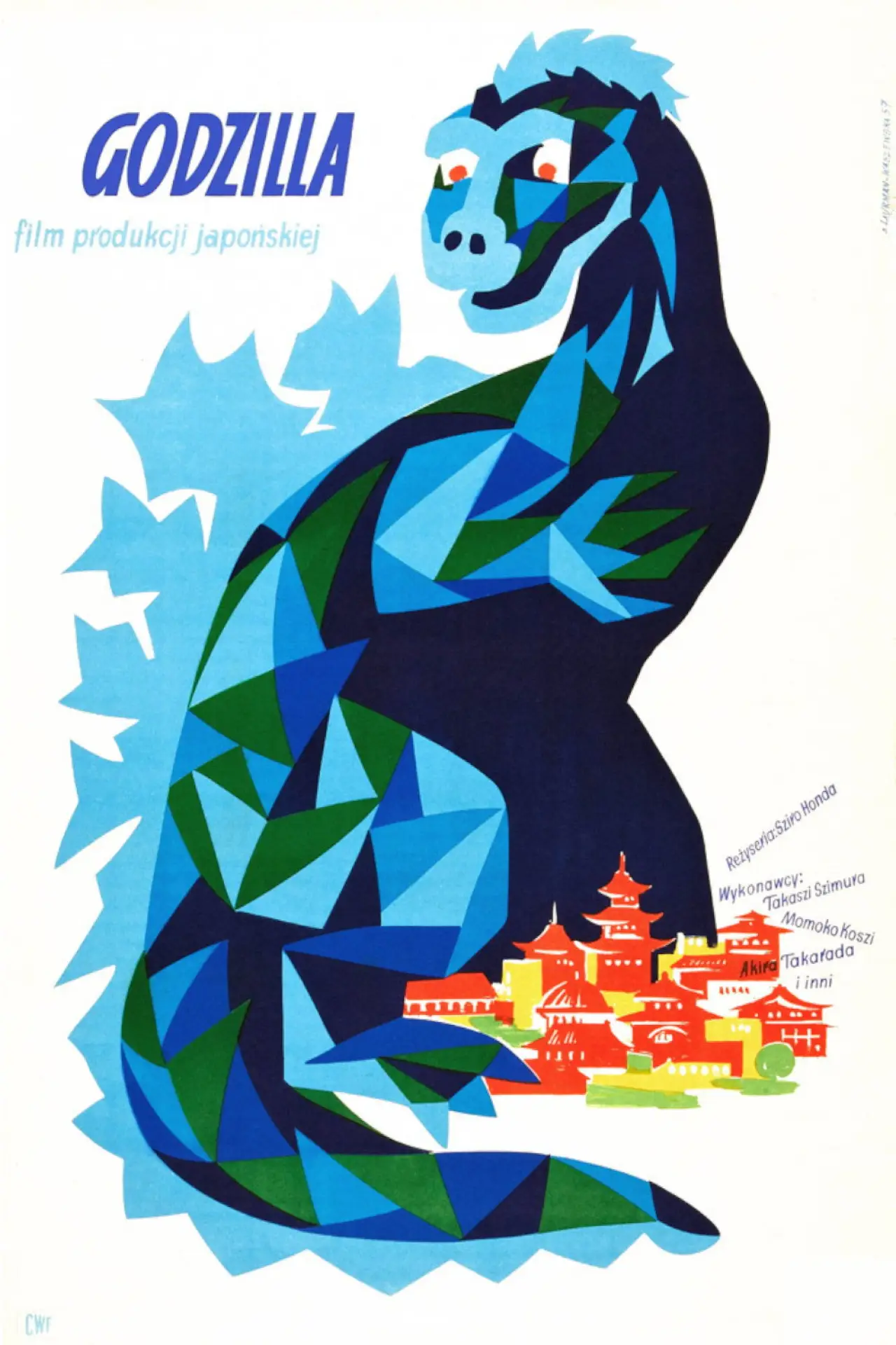 Plakat filmowy "Godzilla"