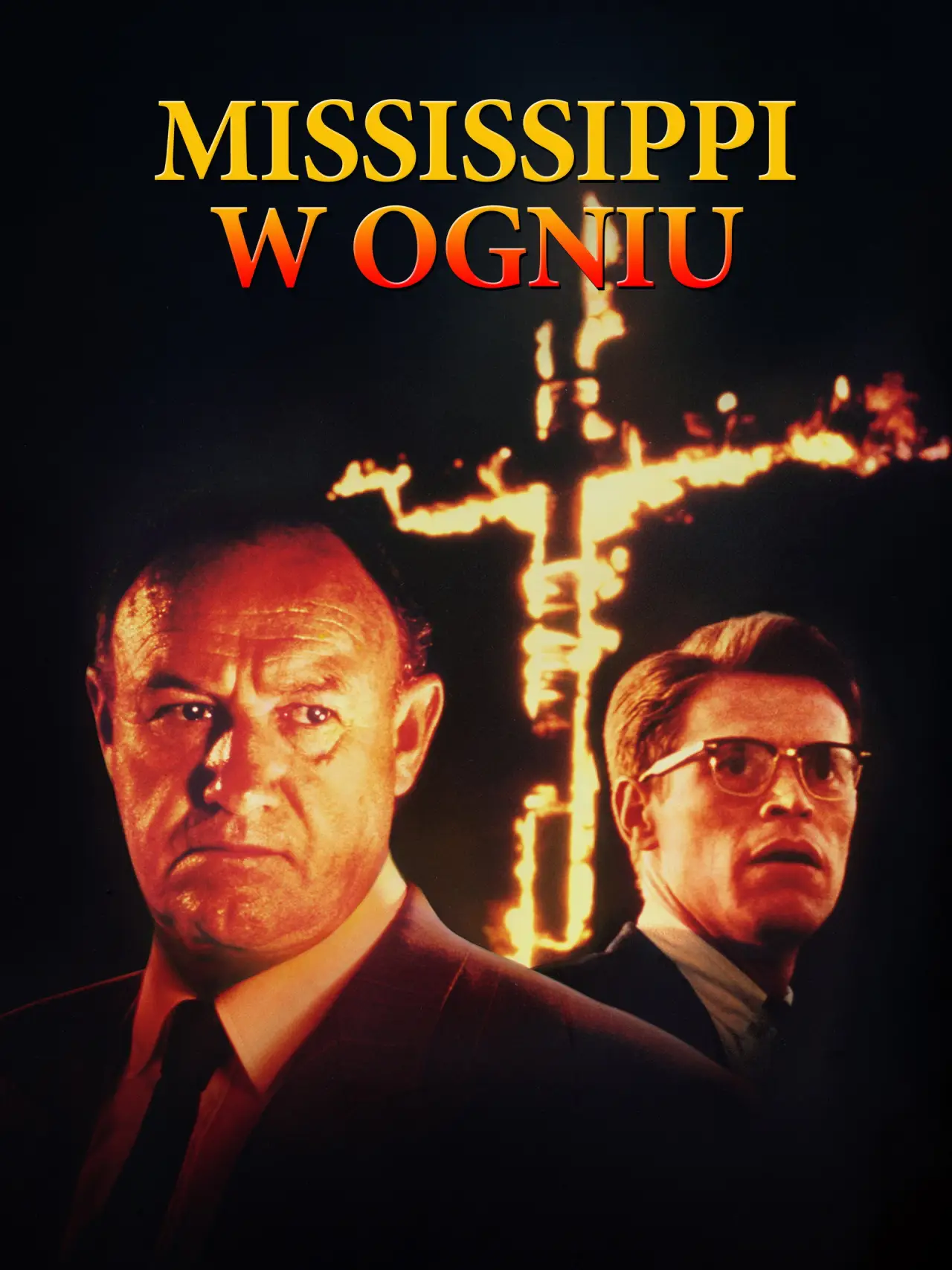 Plakat filmowy "Mississippi w ogniu"