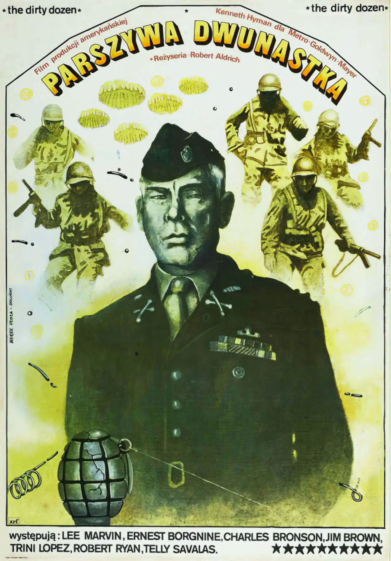 Plakat filmowy "Parszywa dwunastka"
