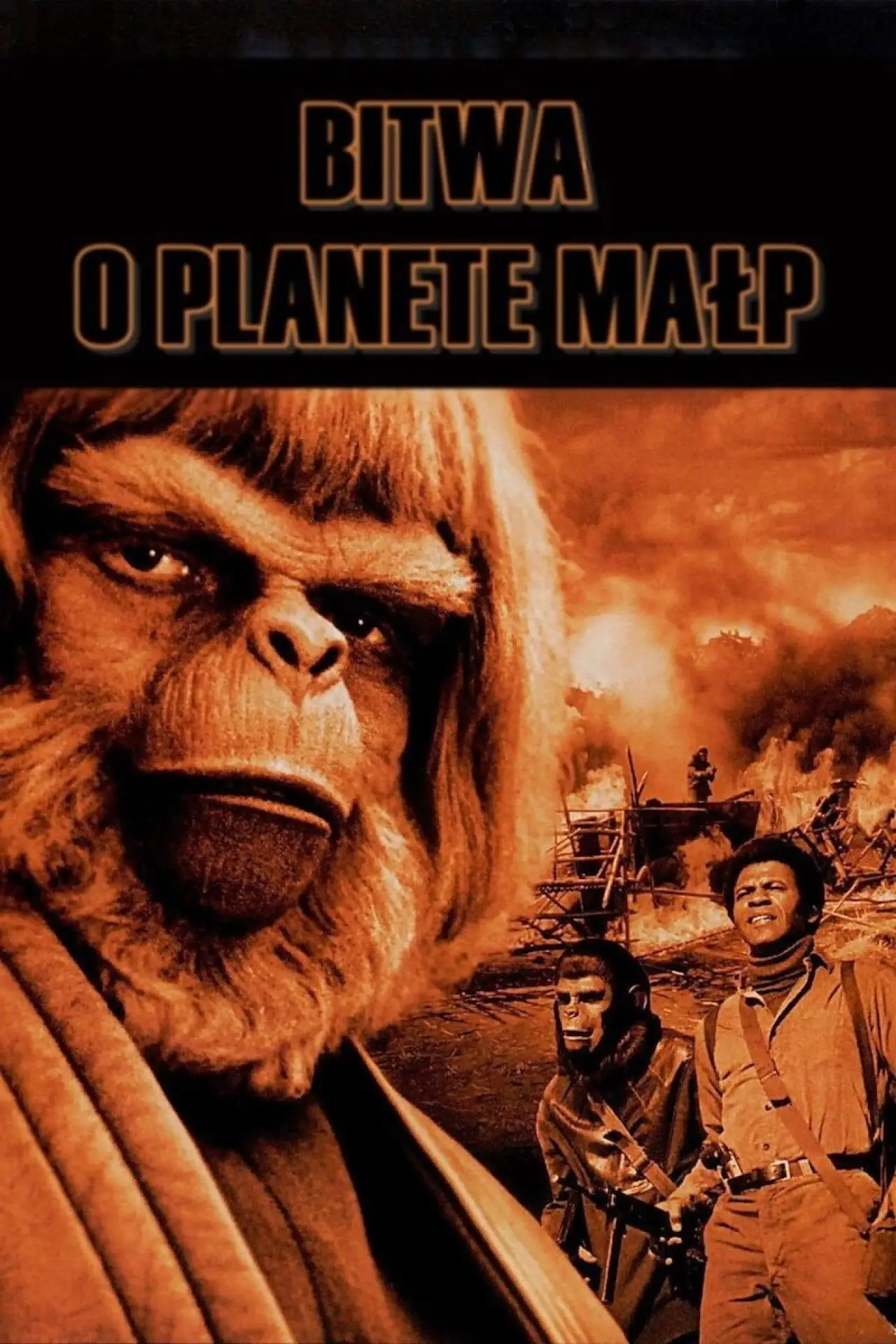 Plakat filmowy "Bitwa o Planetę Małp"