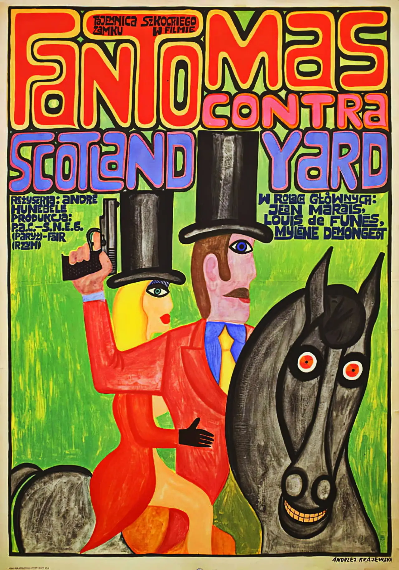 Plakat filmowy "Fantomas kontra Scotland Yard"