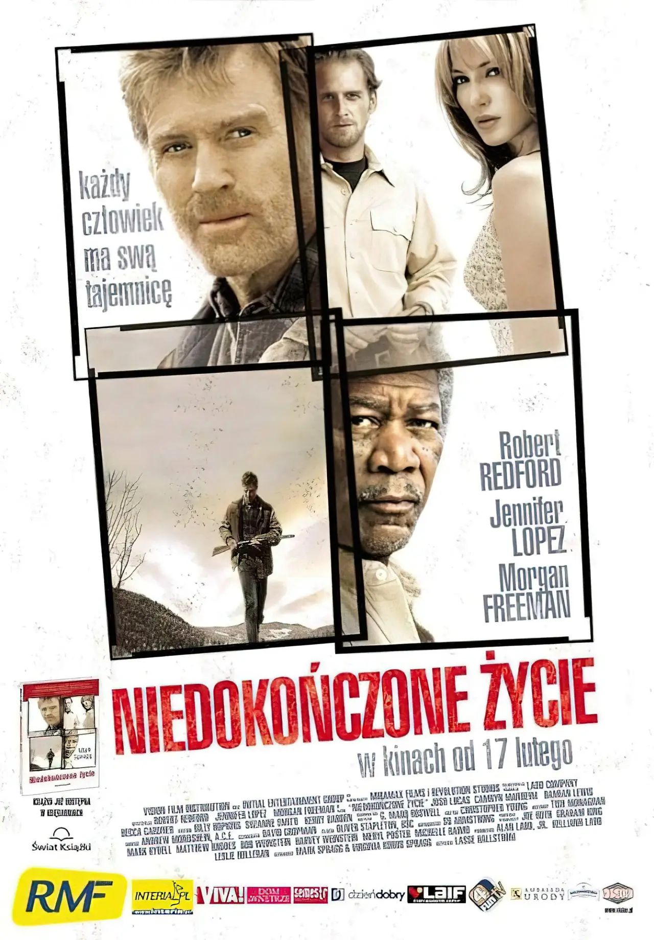 Plakat filmowy "Niedokończone życie"