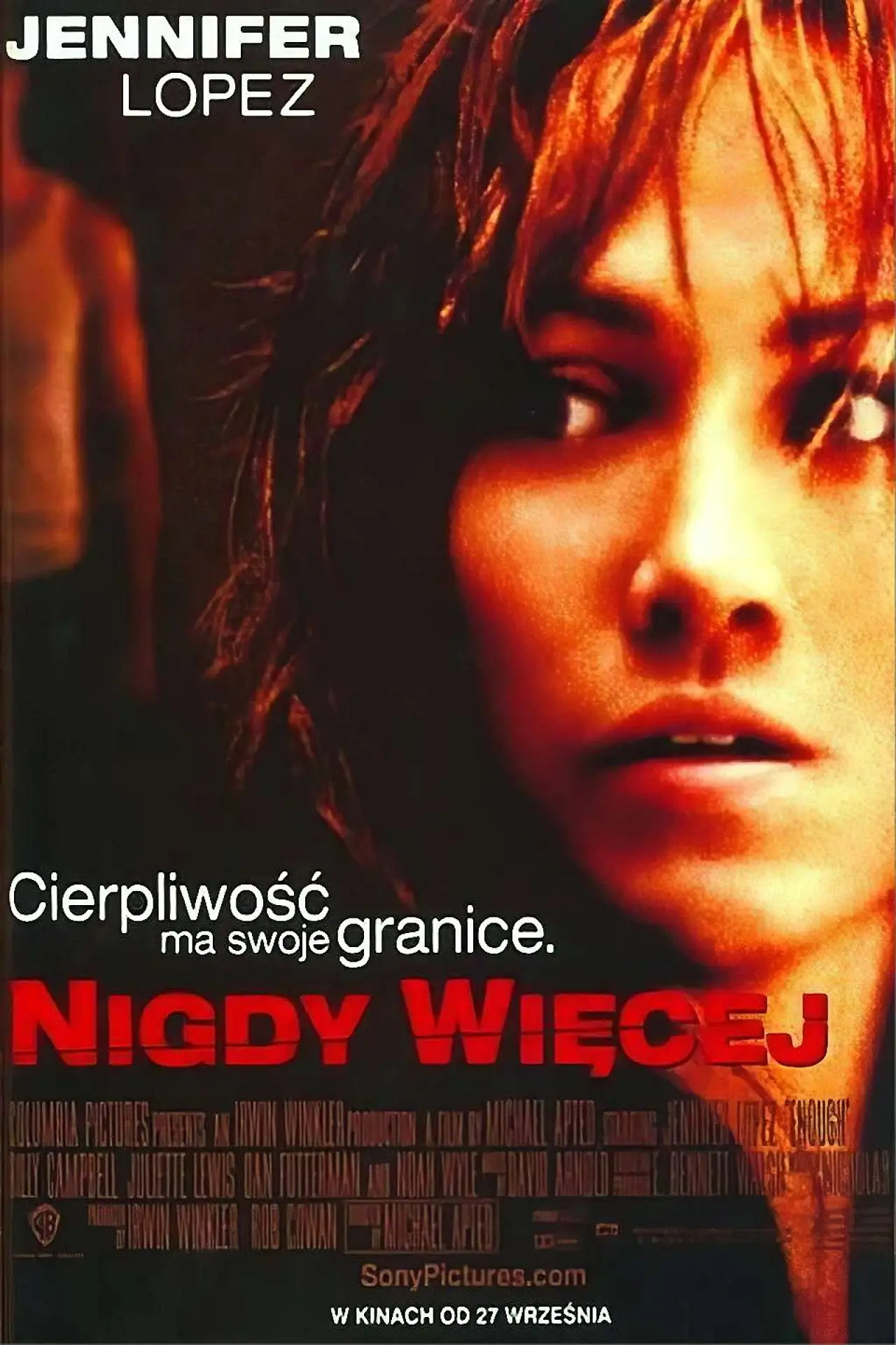 Plakat filmowy "Nigdy więcej"