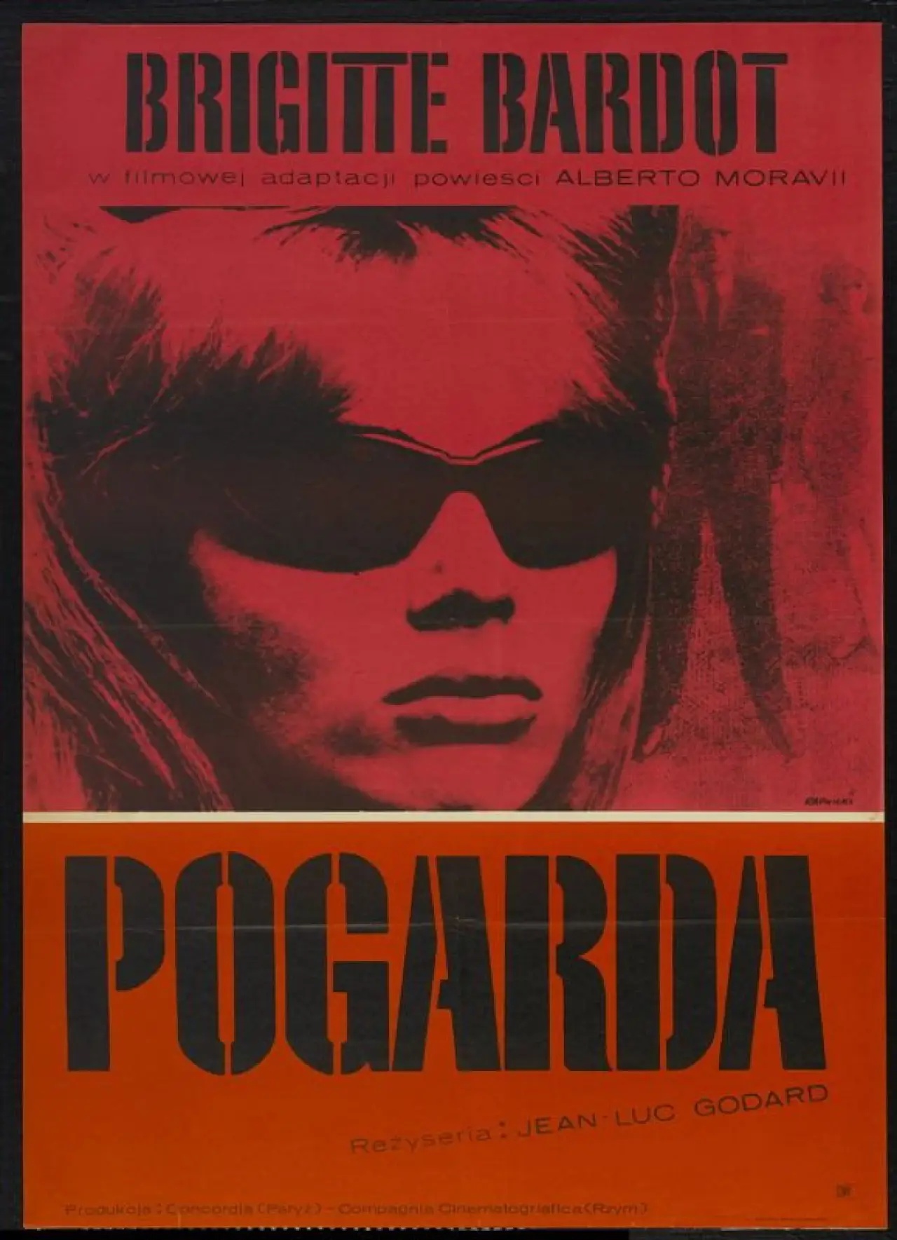 Plakat filmowy "Pogarda"