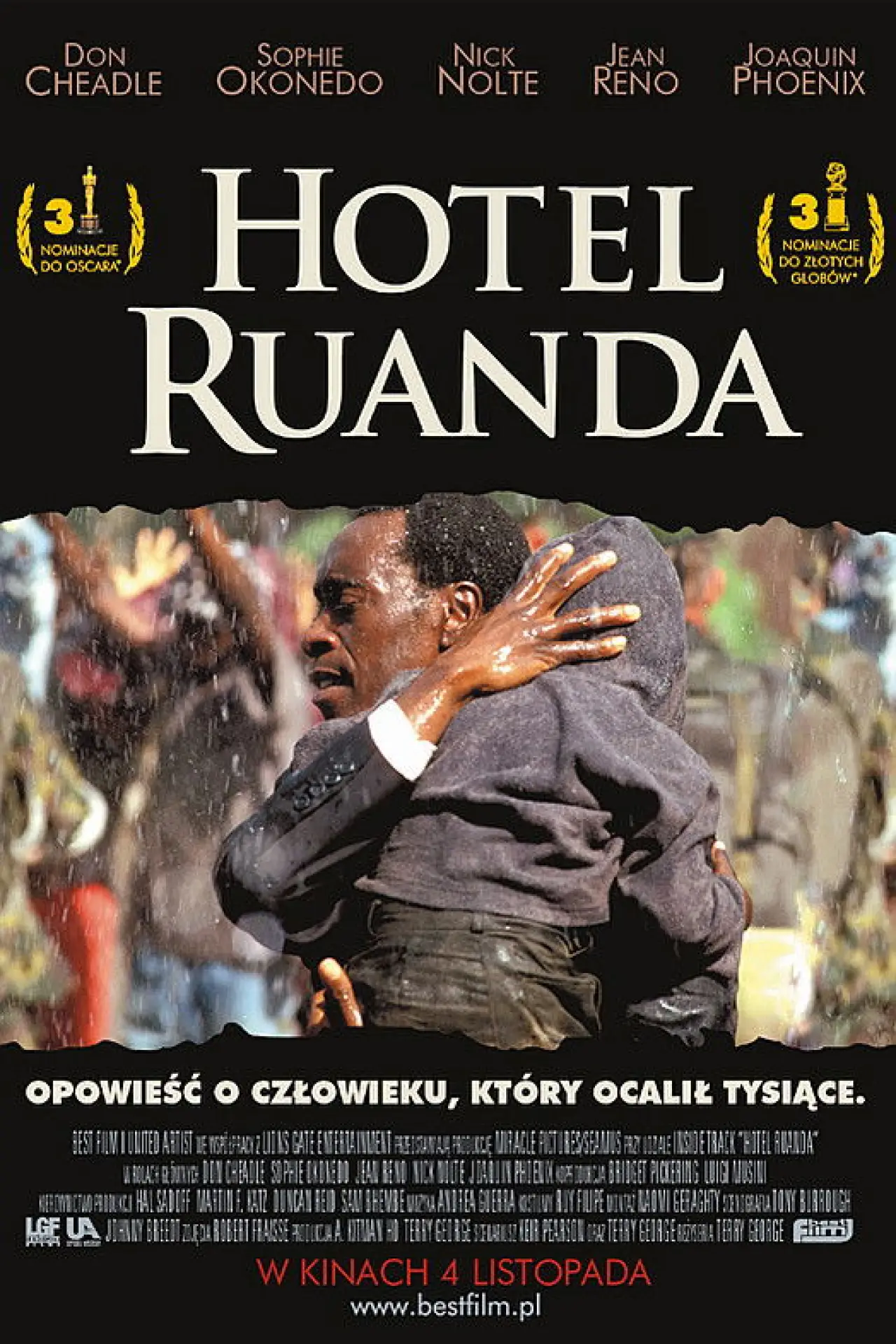 Plakat filmowy "Hotel Ruanda"