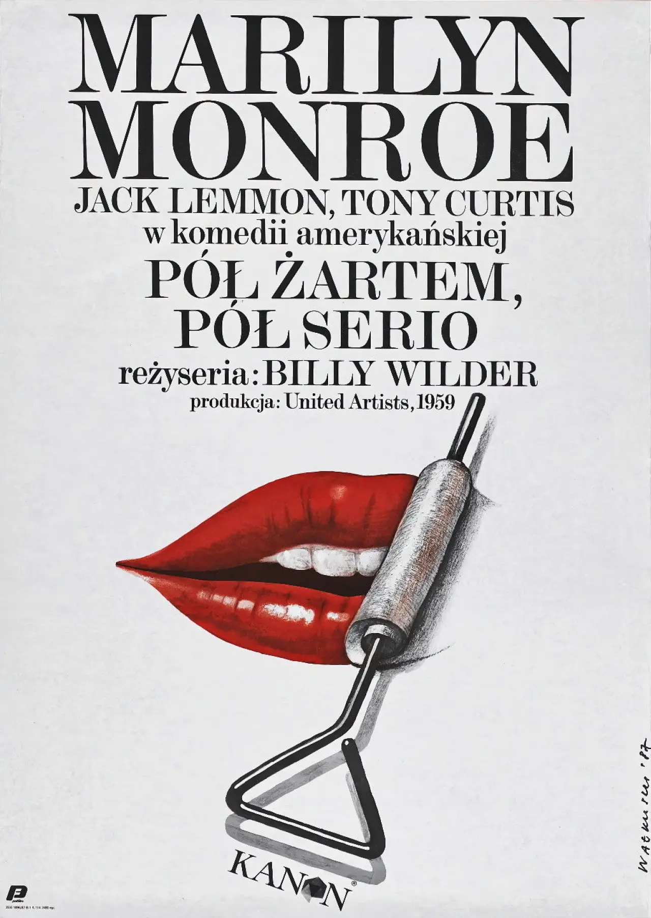 Plakat filmowy "Pół żartem, pół serio"