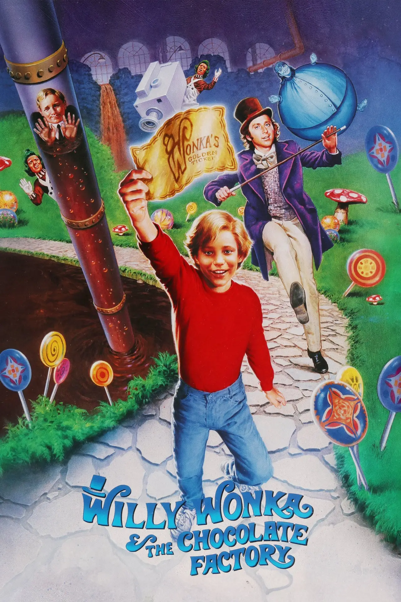 Plakat filmowy "Willy Wonka i fabryka czekolady"