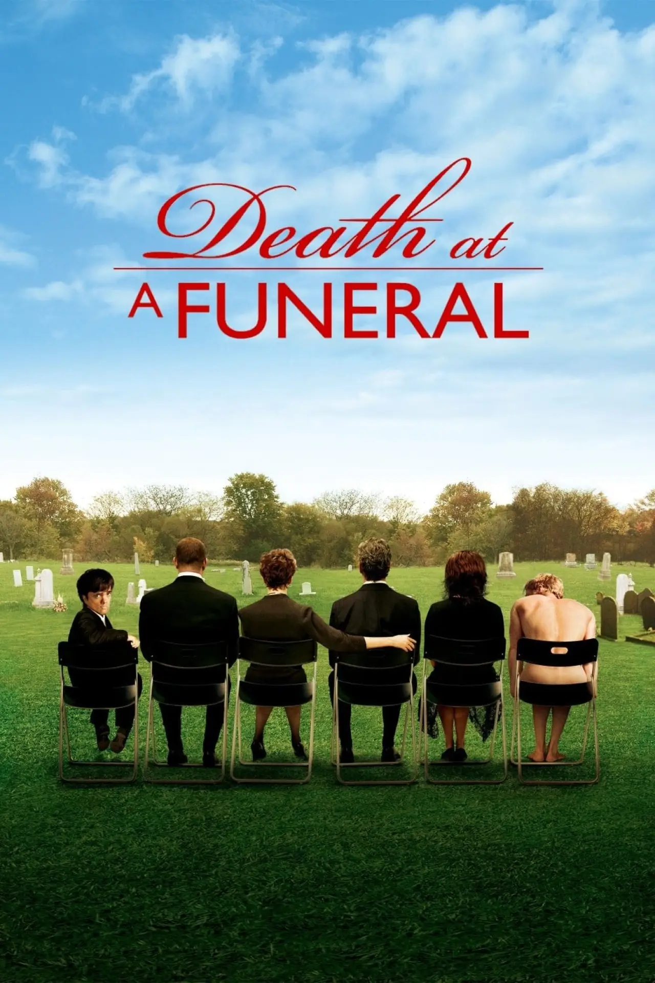 Plakat filmowy "Zgon na pogrzebie"