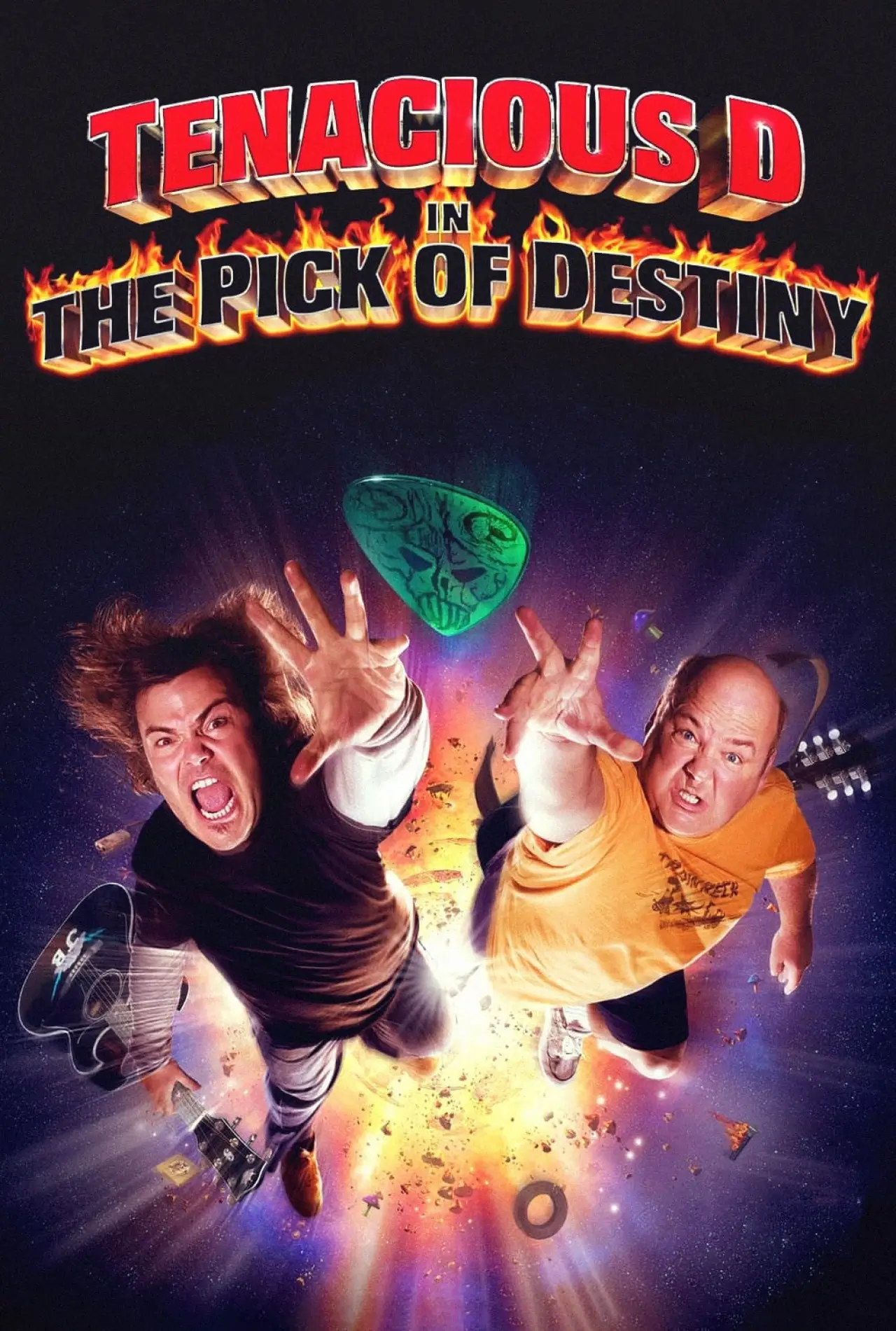 Plakat filmowy "Tenacious D: Kostka Przeznaczenia"