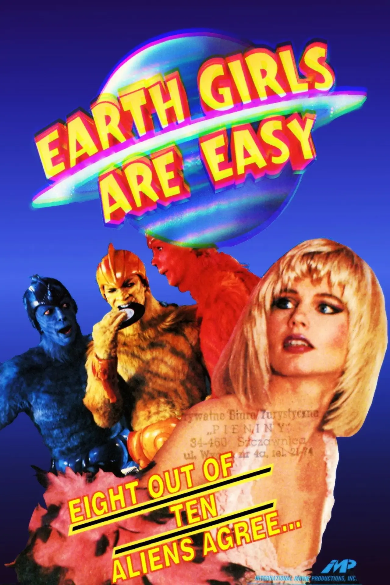 Plakat filmowy "Ziemskie dziewczyny są łatwe"