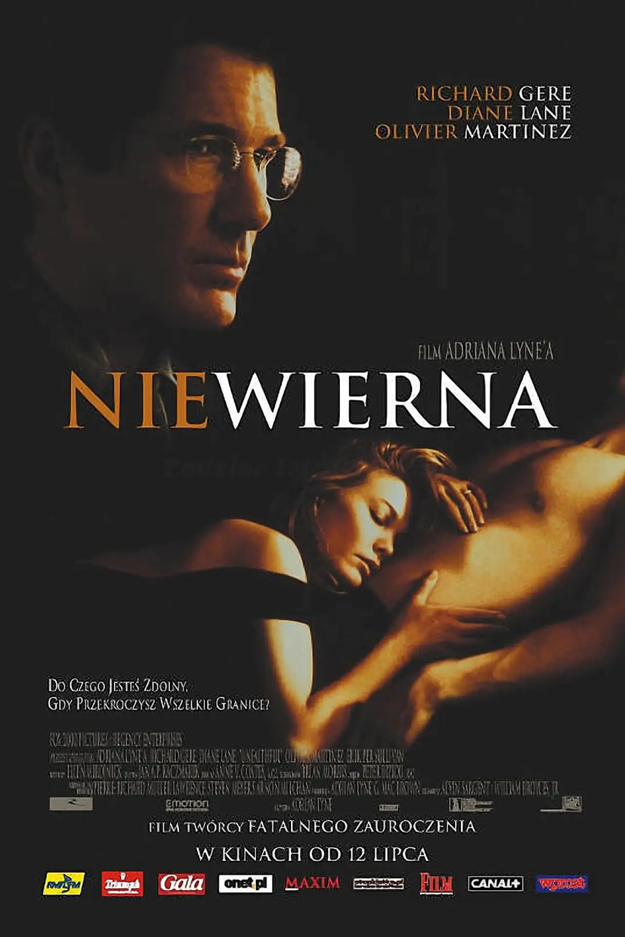 Plakat filmowy "Niewierna"