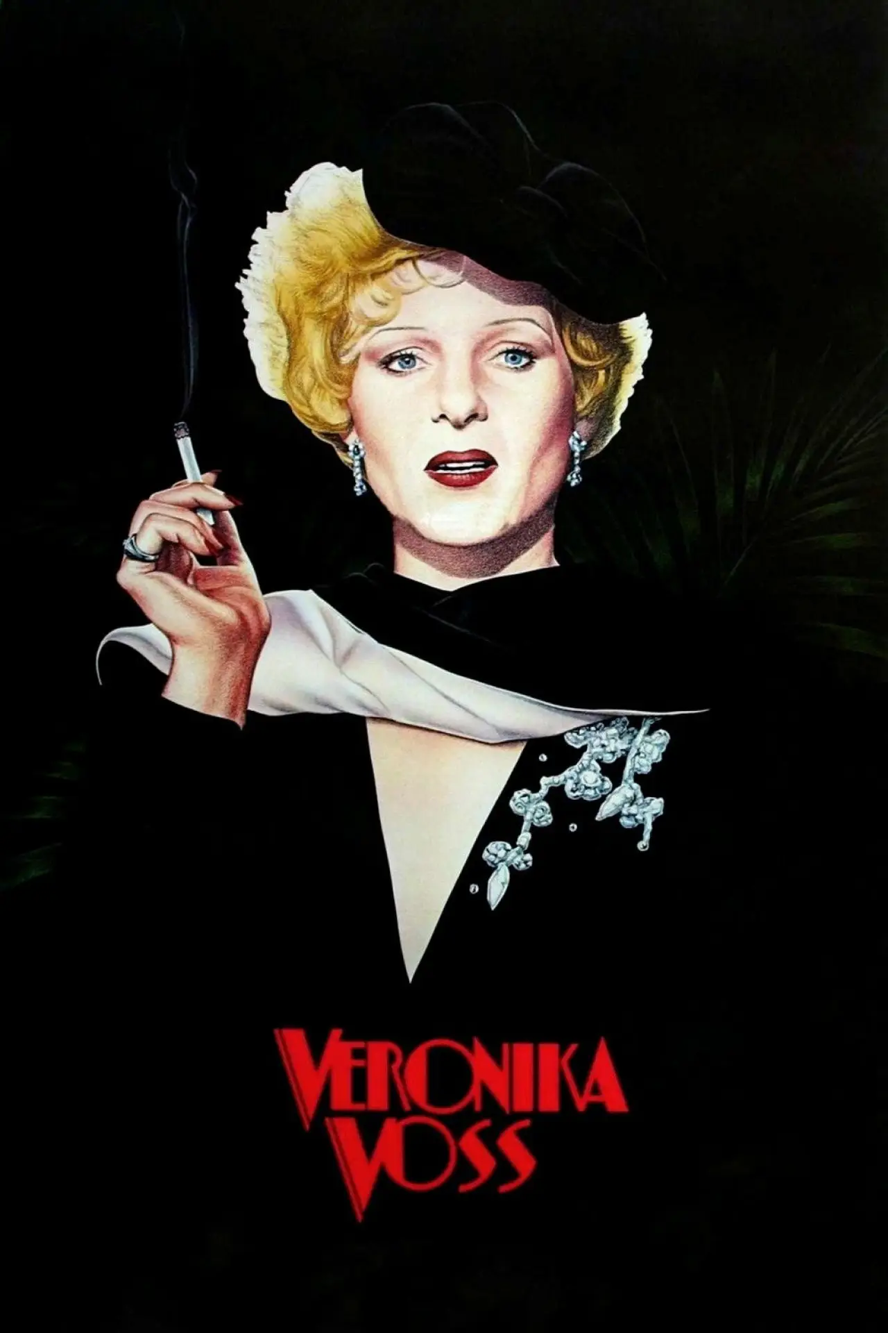 Plakat filmowy "Tęsknota Veroniki Voss"