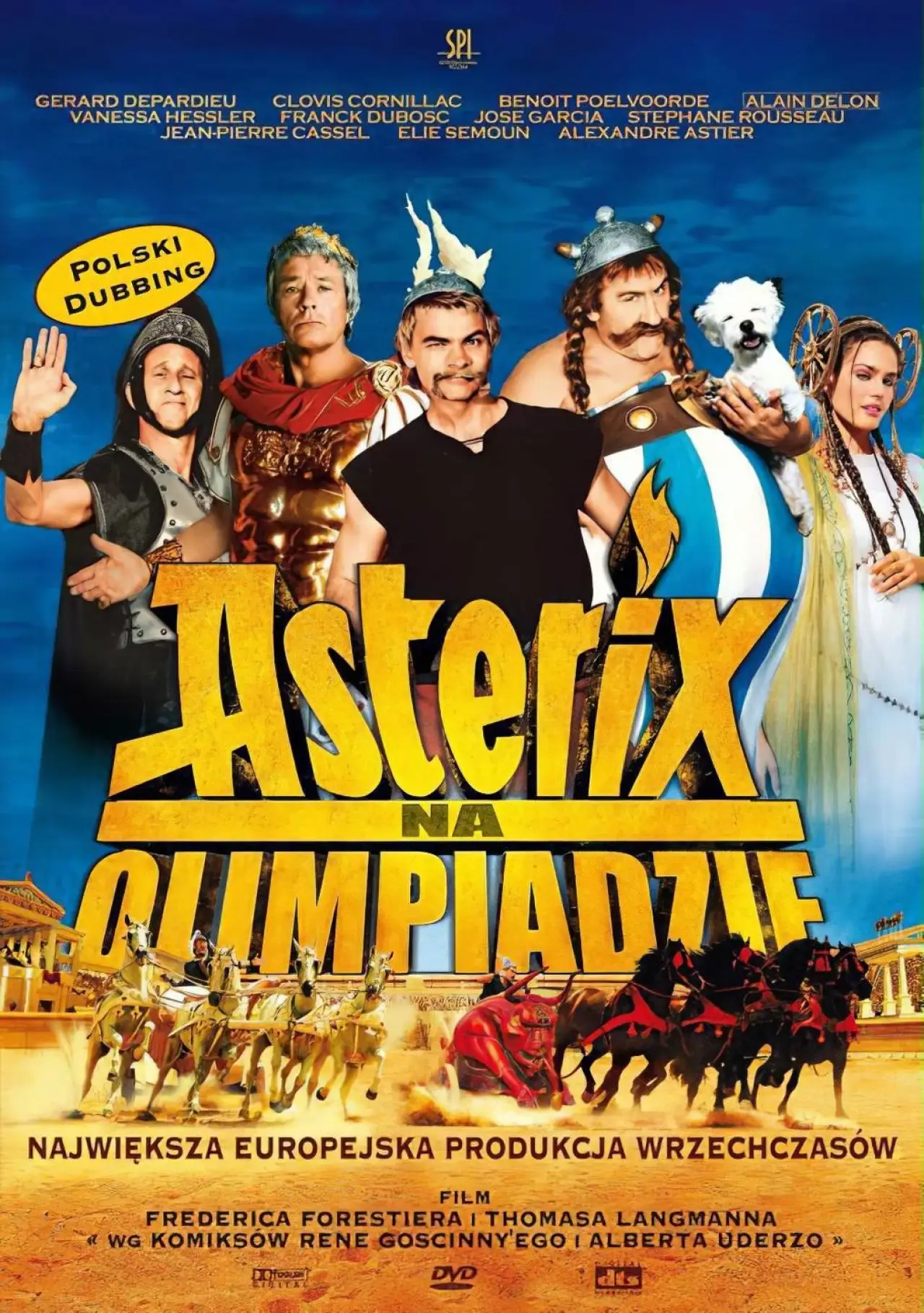 Plakat filmowy "Asteriks na olimpiadzie"