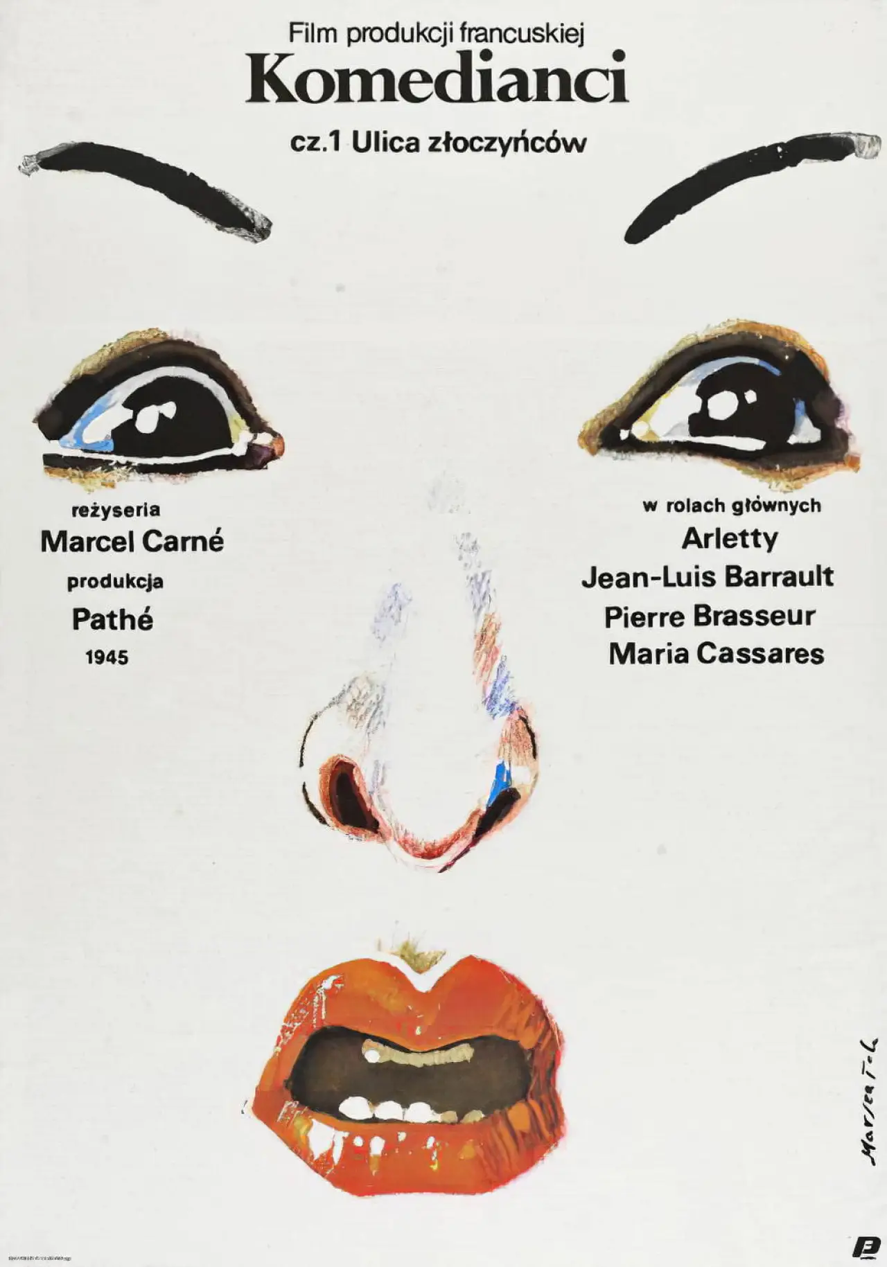 Plakat filmowy "Komedianci"