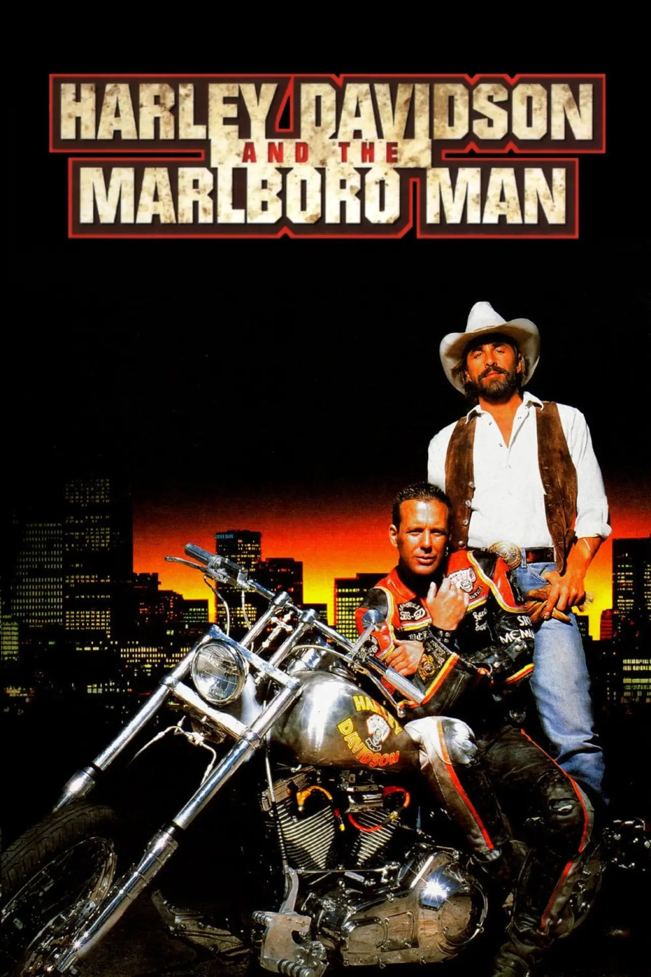 Plakat filmowy "Harley Davidson i Marlboro Man"