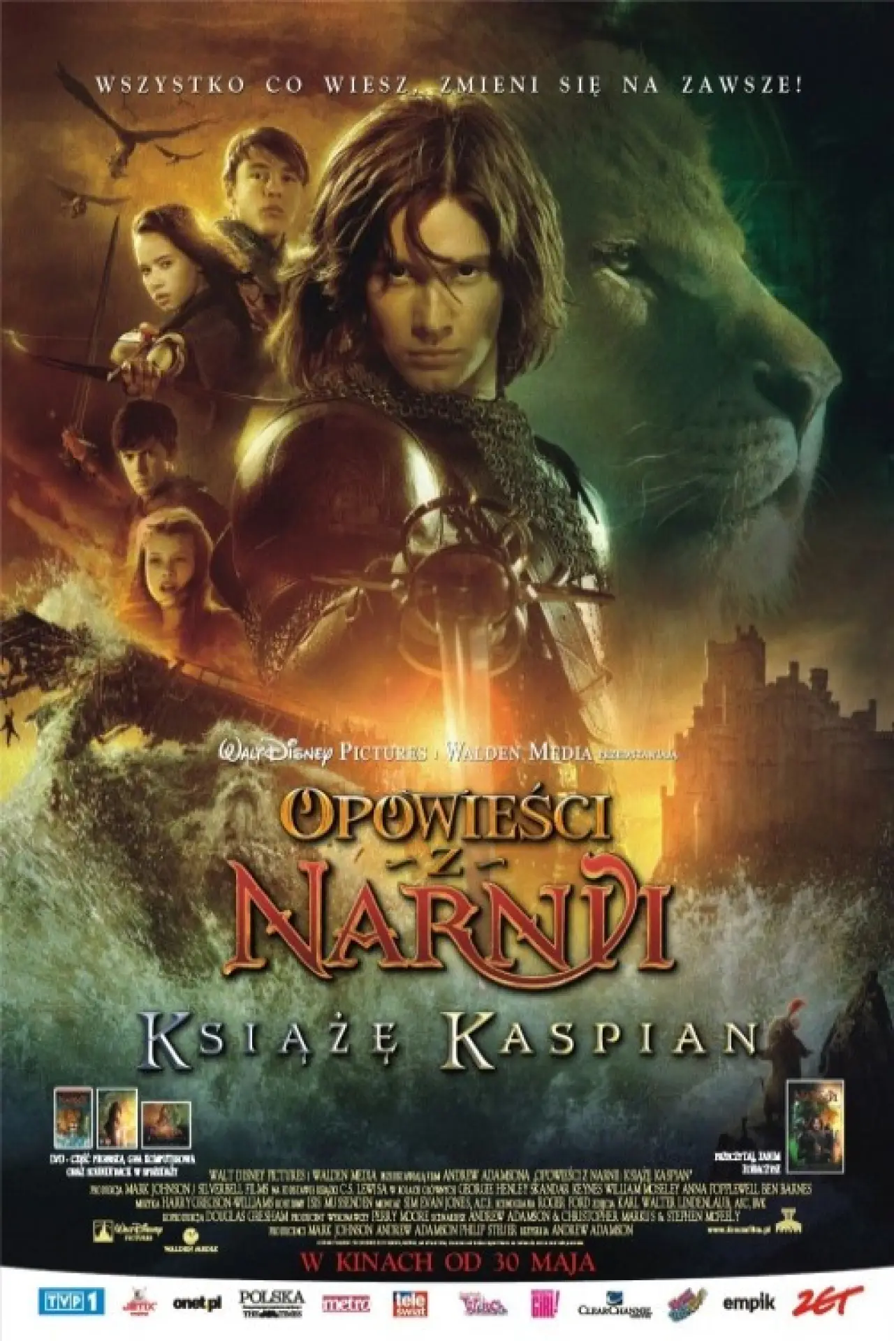 Plakat filmowy "Opowieści z Narnii: Książę Kaspian"
