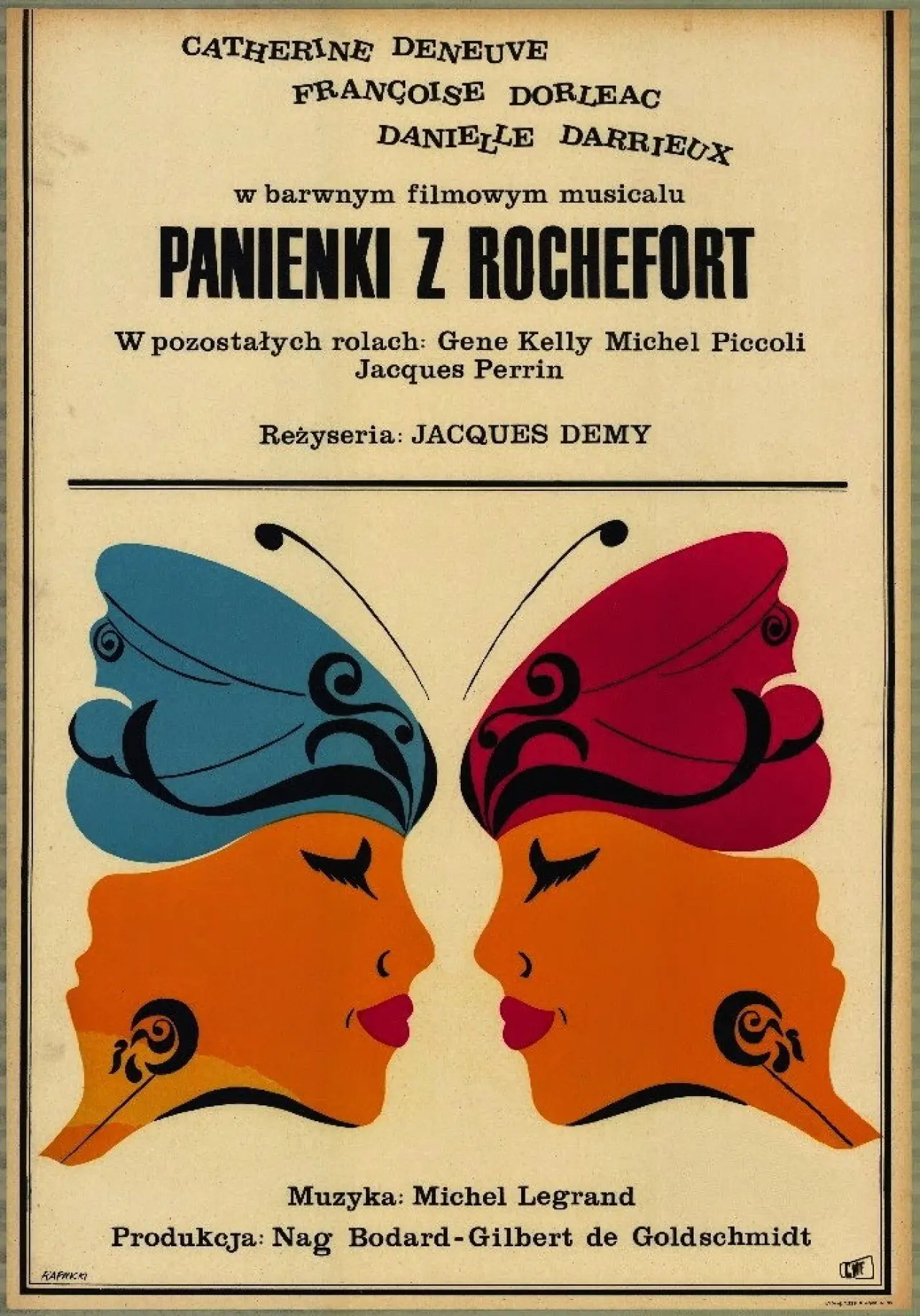 Plakat filmowy "Panienki z Rochefort"