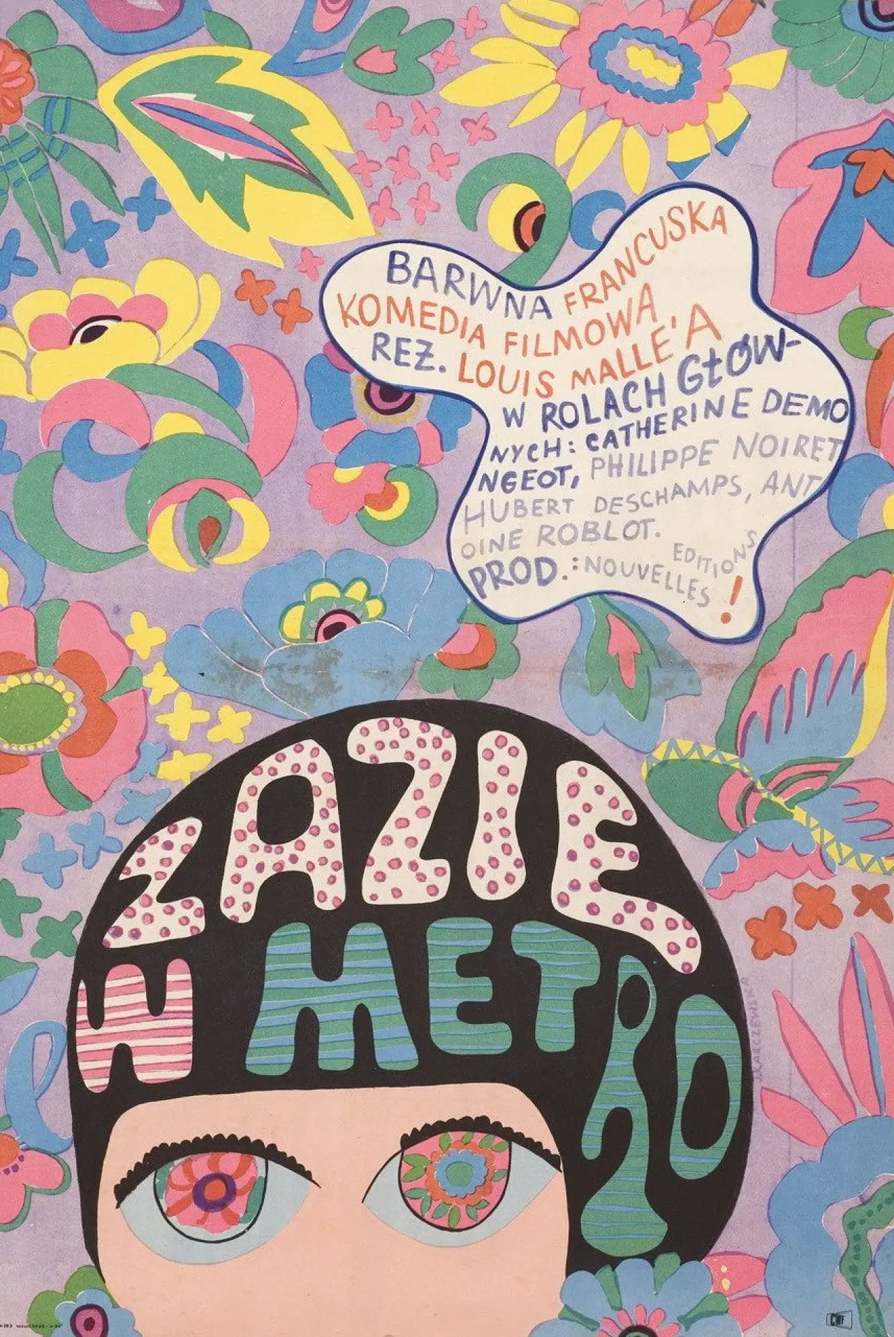 Plakat filmowy "Zazie w metrze"