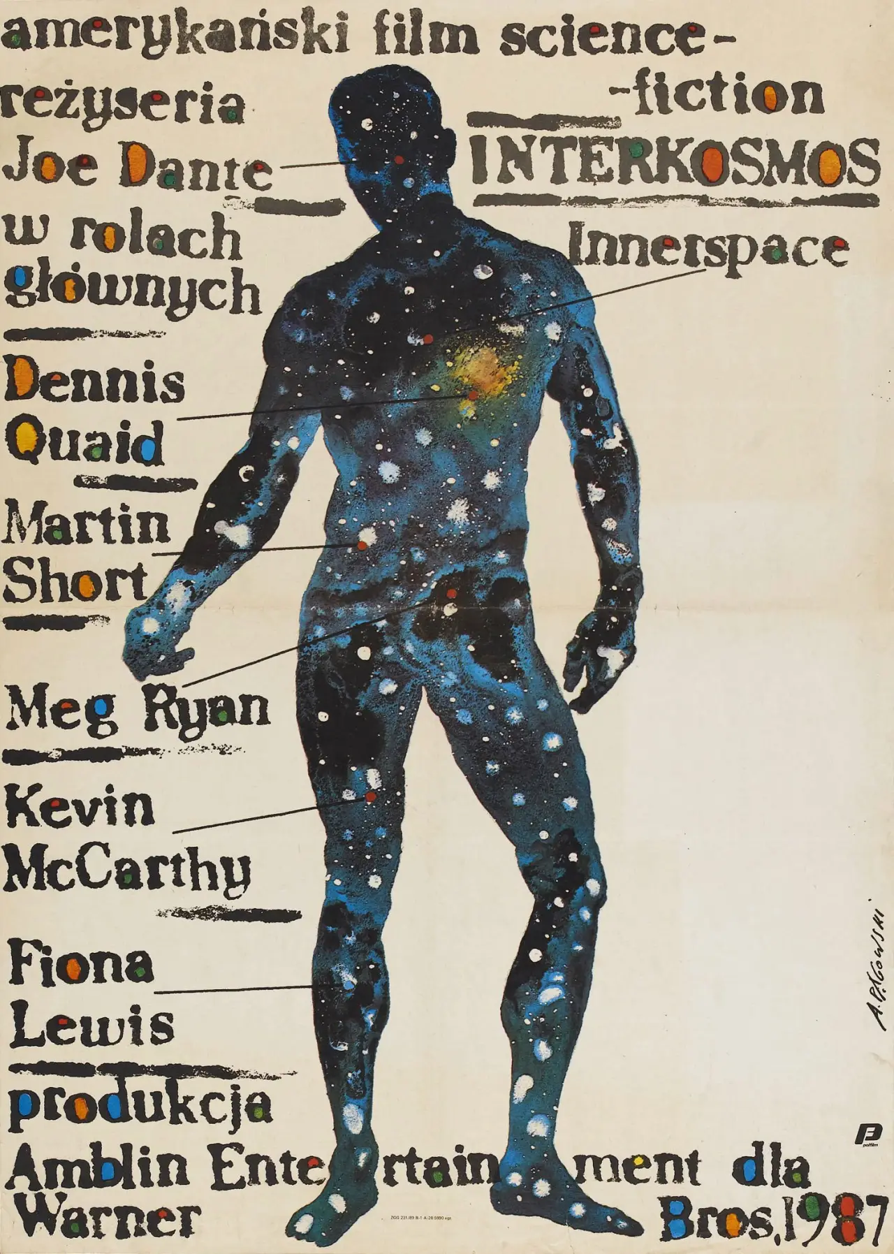 Plakat filmowy "Interkosmos"