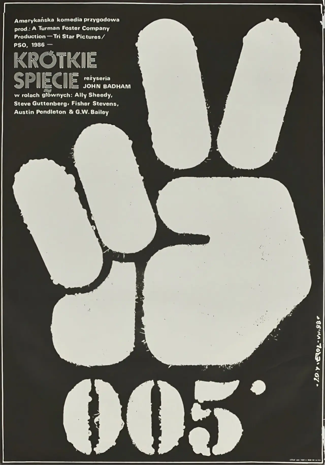 Plakat filmowy "Krótkie Spięcie"