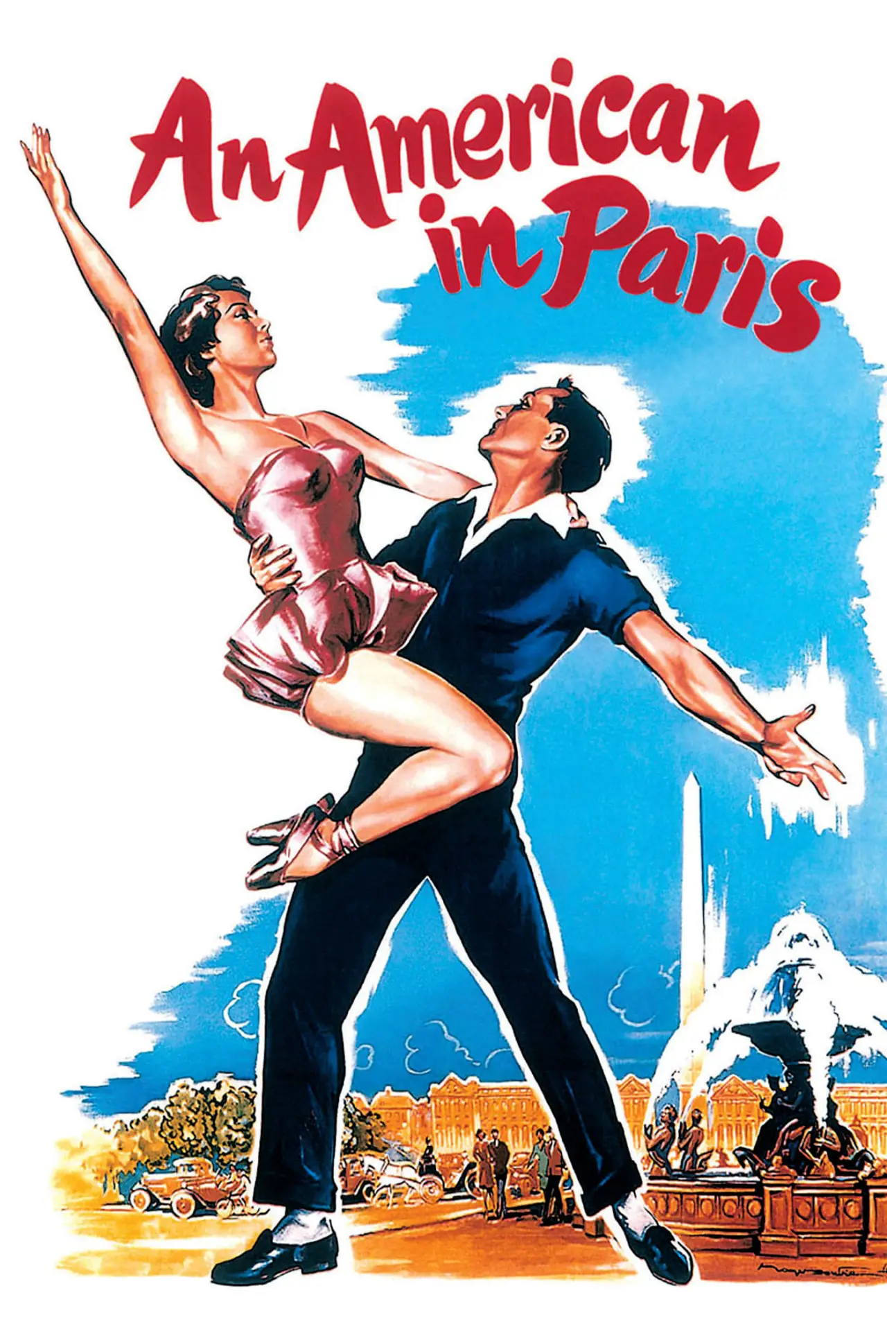Plakat filmowy "Amerykanin w Paryżu"