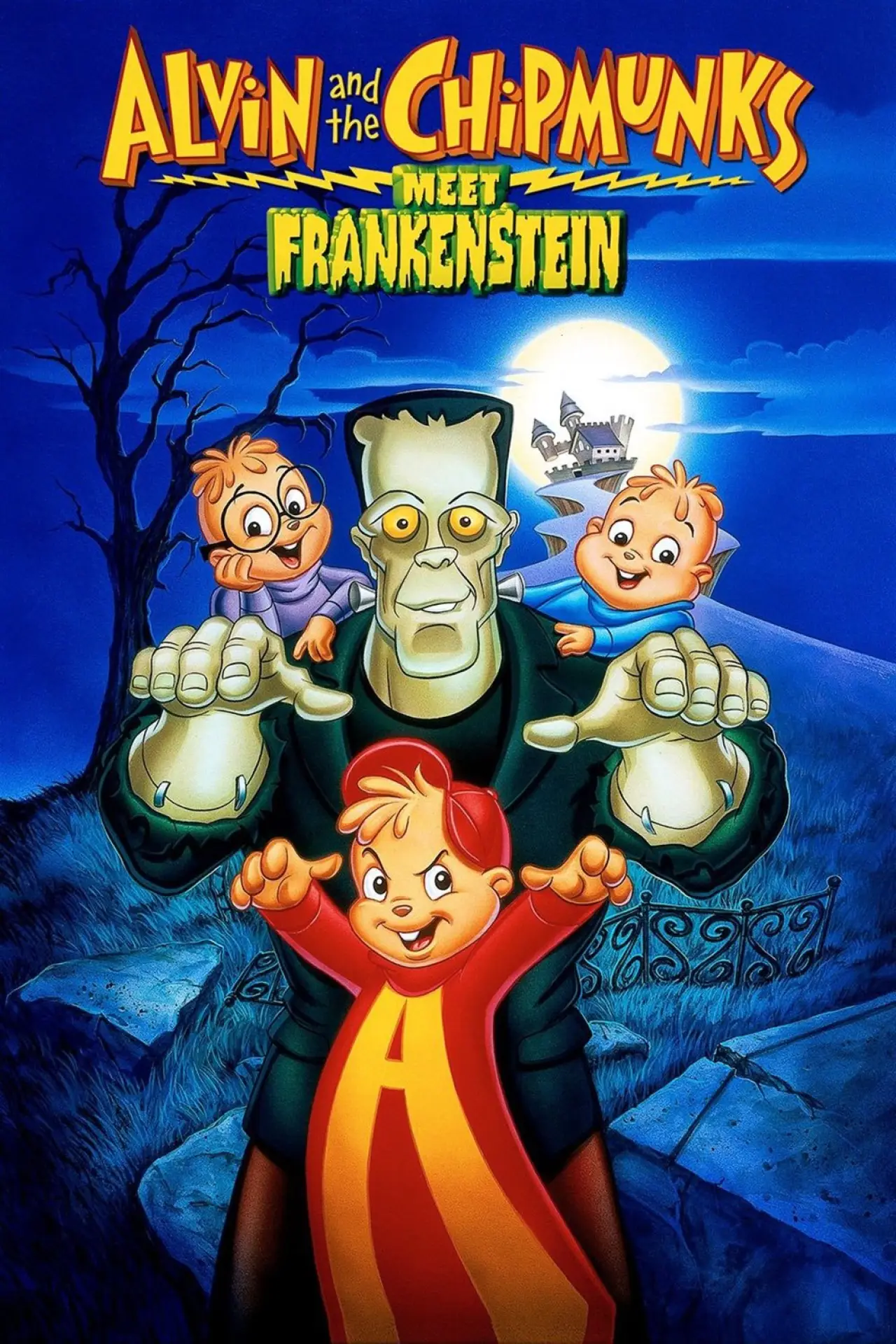 Plakat filmowy "Alvin and the Chipmunks Meet Frankenstein"