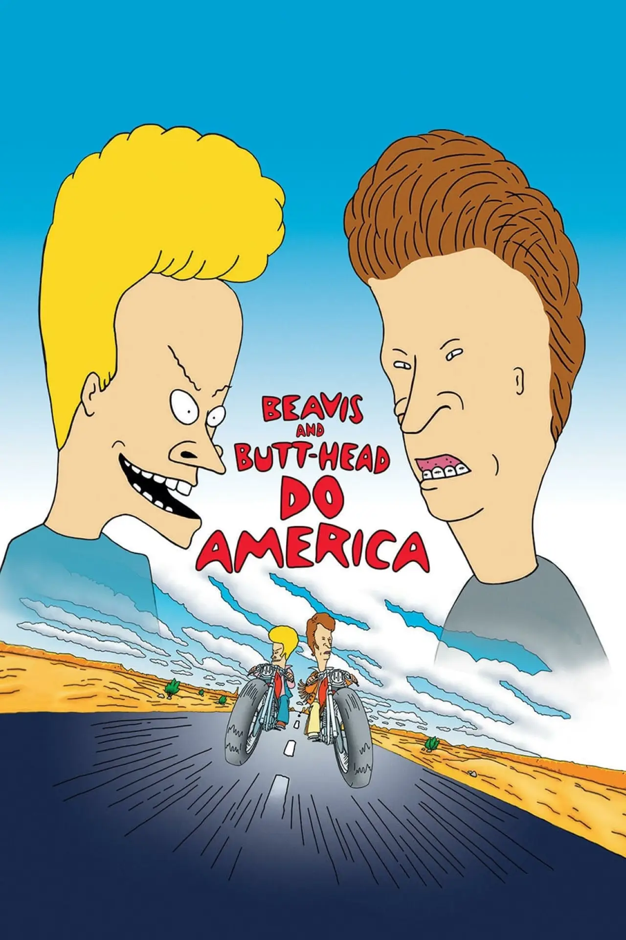 Plakat filmowy "Beavis i Butt-Head zaliczają Amerykę"