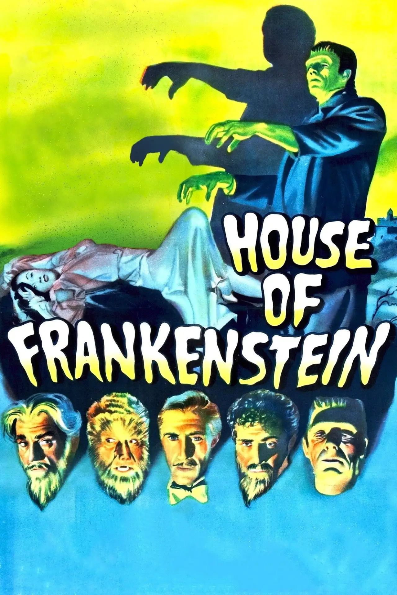 Plakat filmowy "Dom Frankensteina"