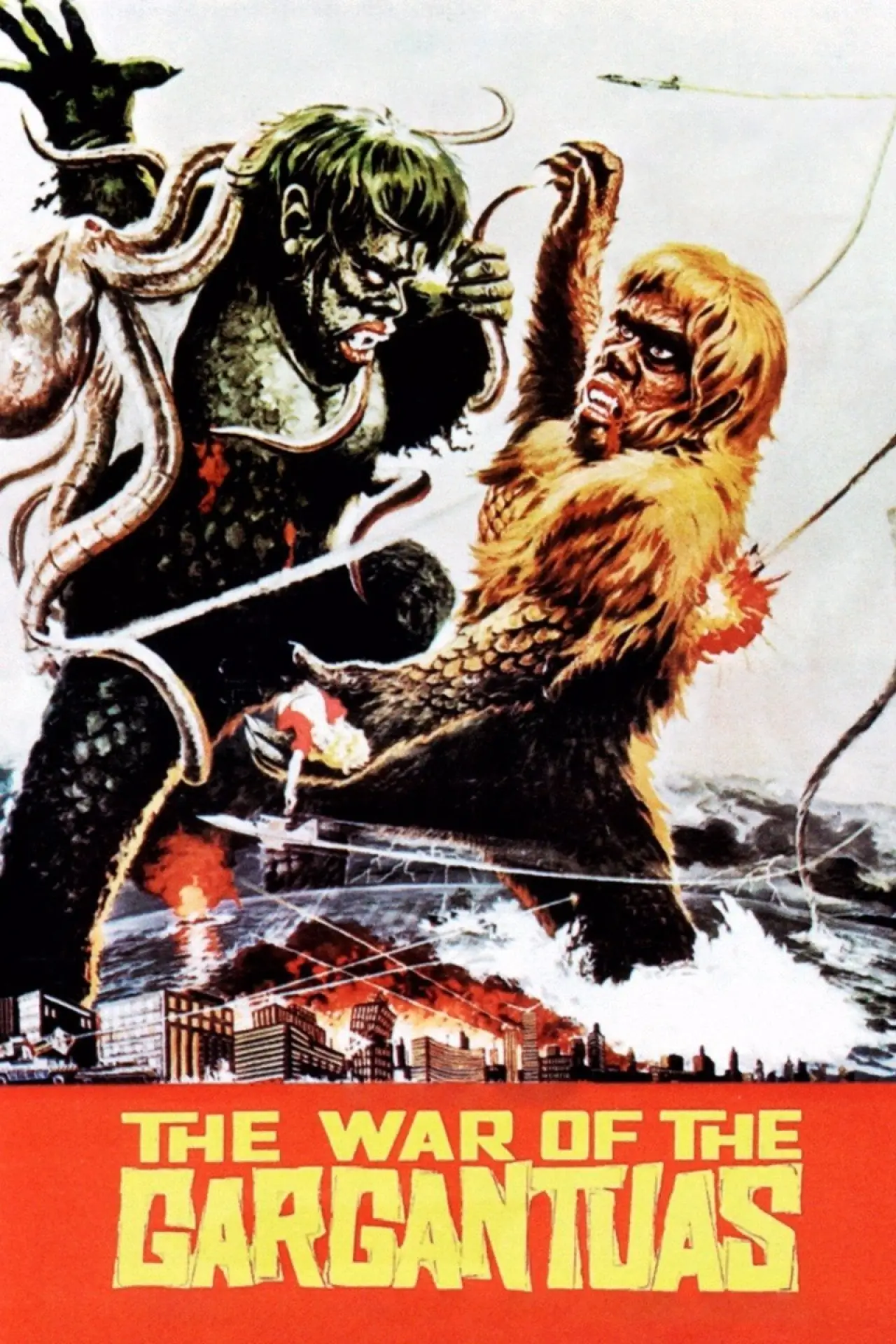 Plakat filmowy "フランケンシュタインの怪獣 サンダ対ガイラ"