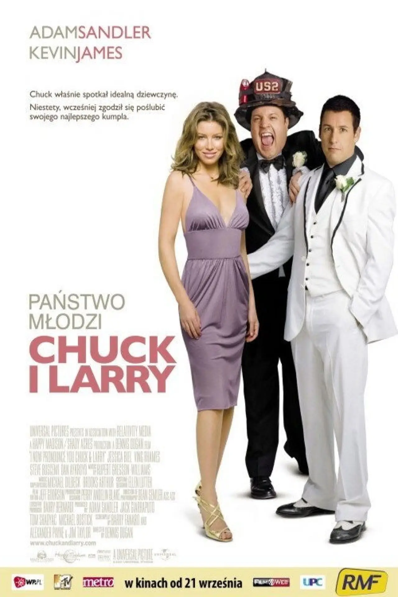 Plakat filmowy "Państwo Młodzi: Chuck i Larry"