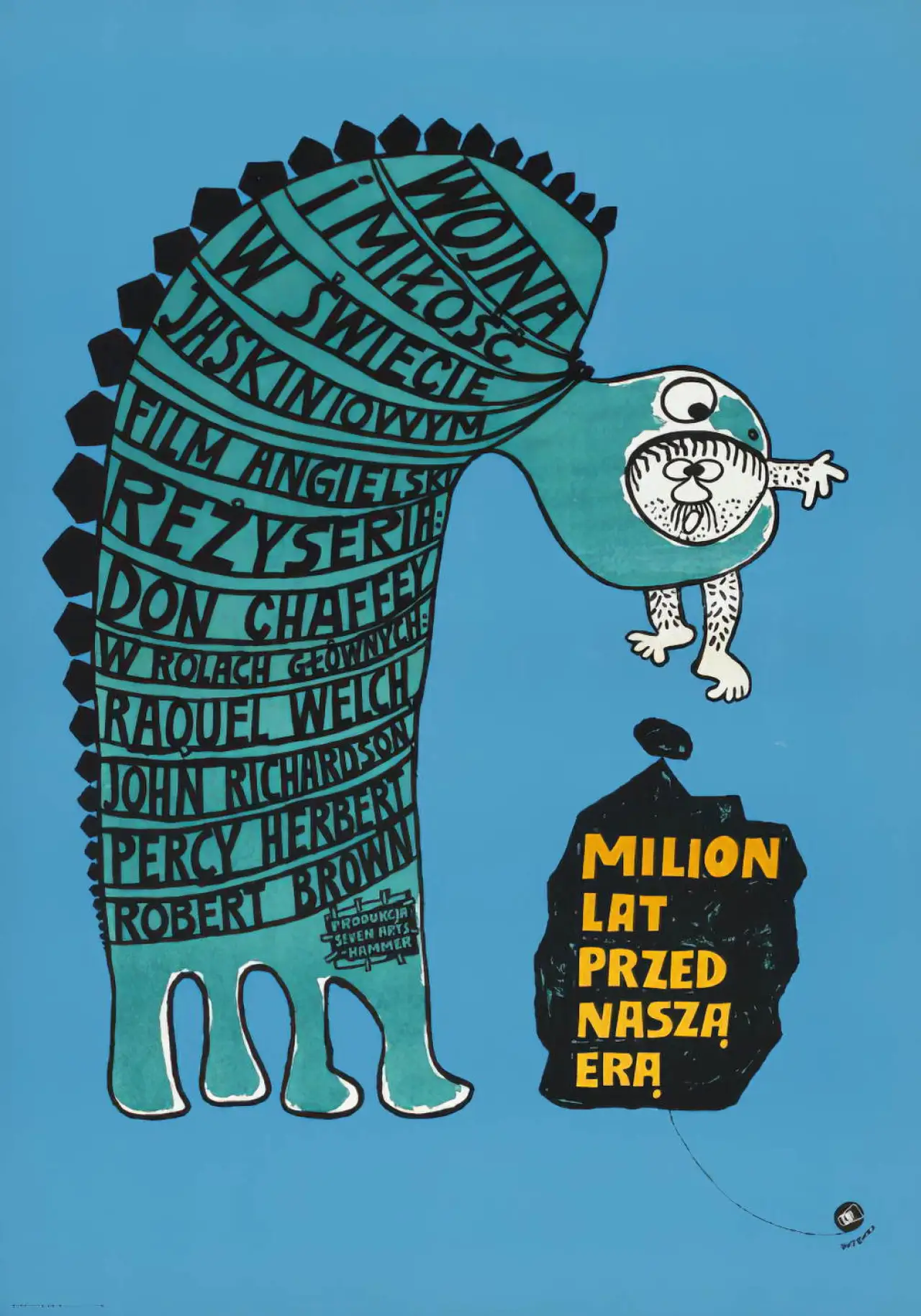 Plakat filmowy "Milion lat przed naszą erą"