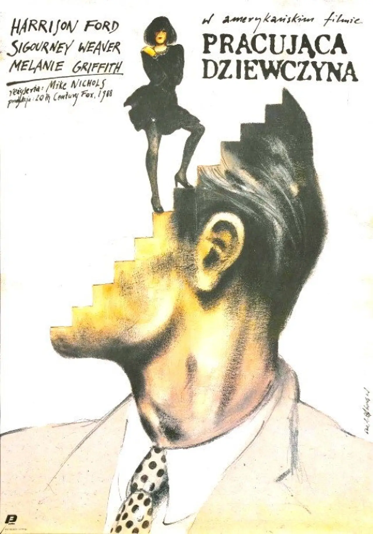 Plakat filmowy "Pracująca Dziewczyna"