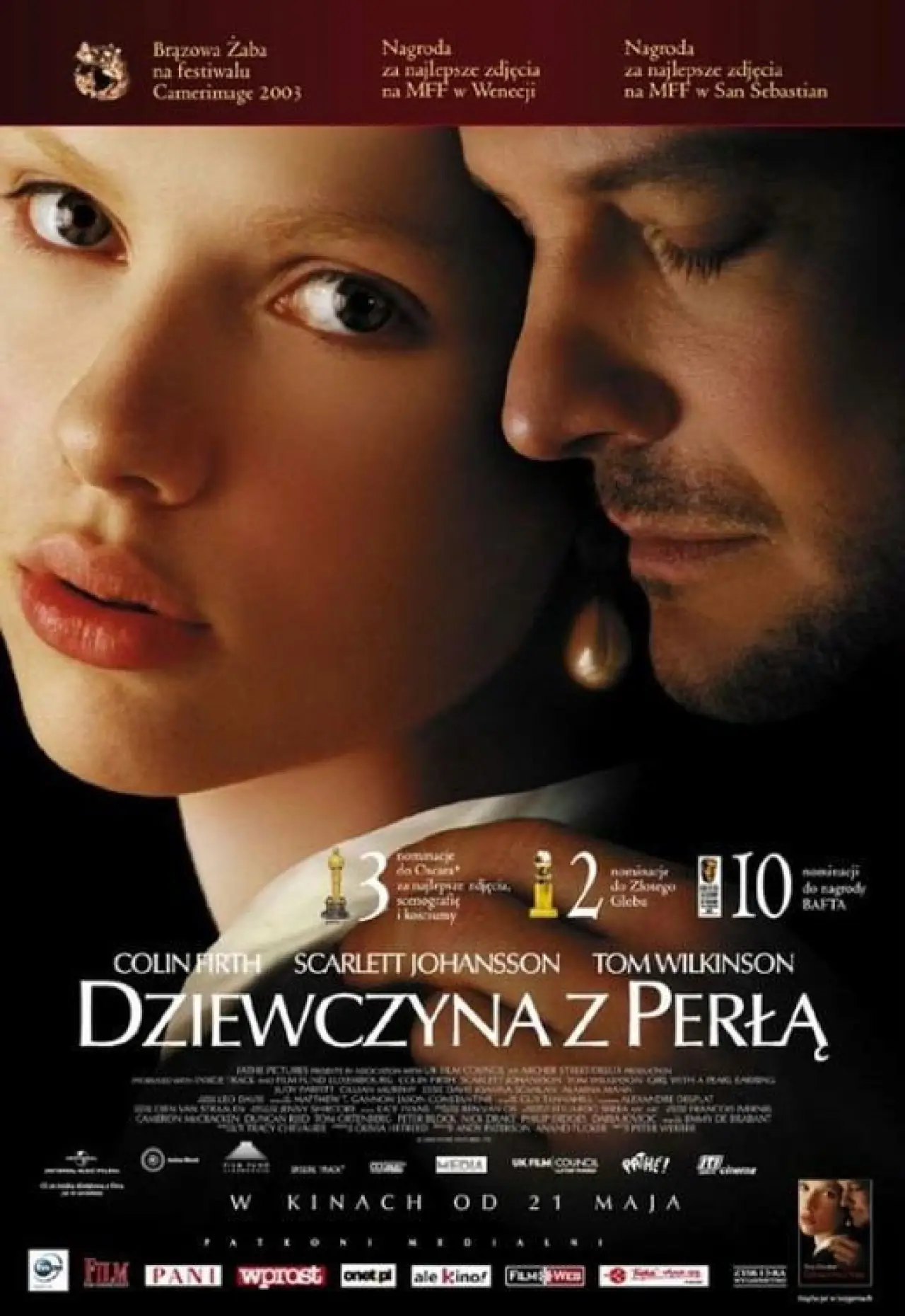 Plakat filmowy "Dziewczyna z perłą"