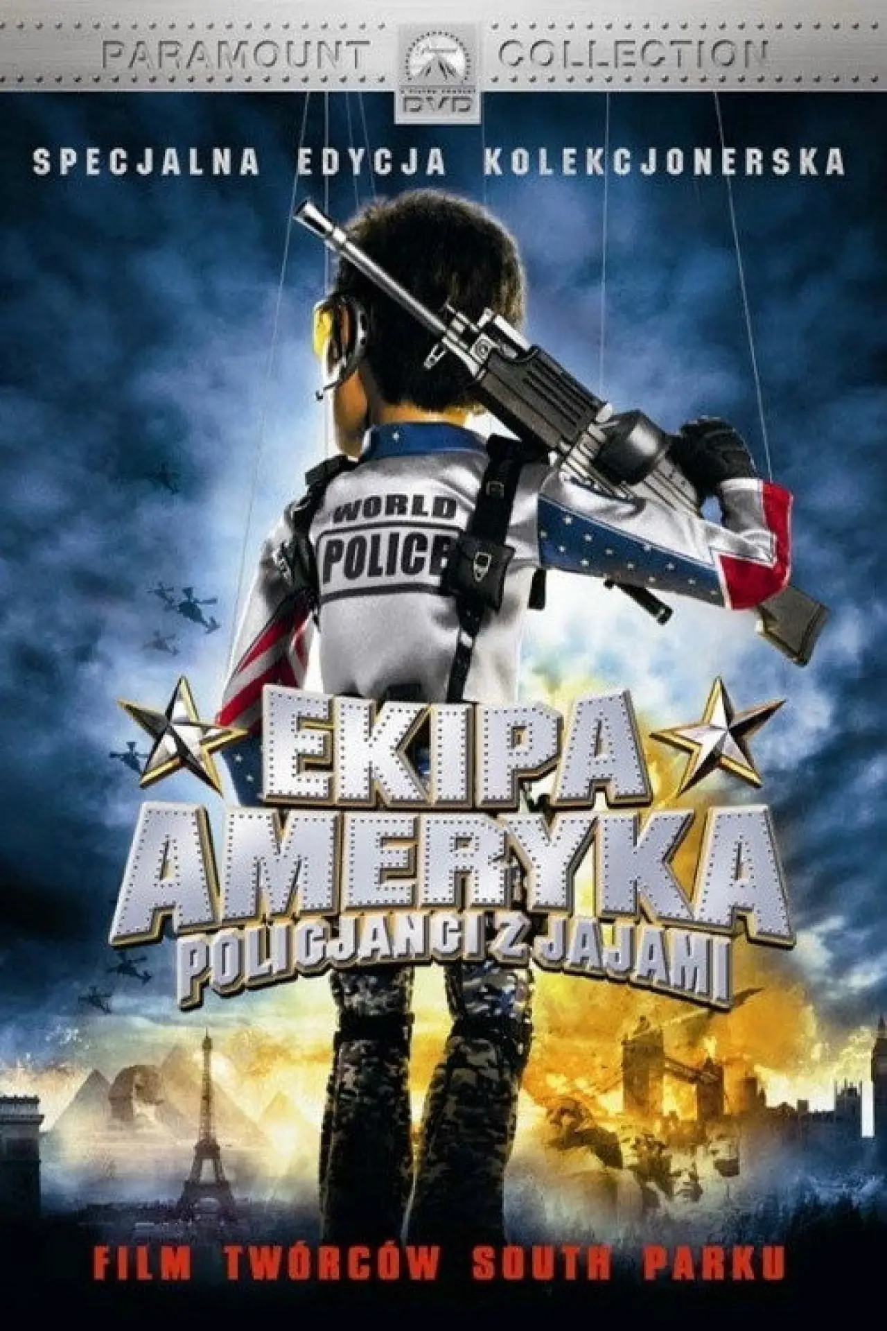 Plakat filmowy "Ekipa Ameryka: Policjanci z jajami"