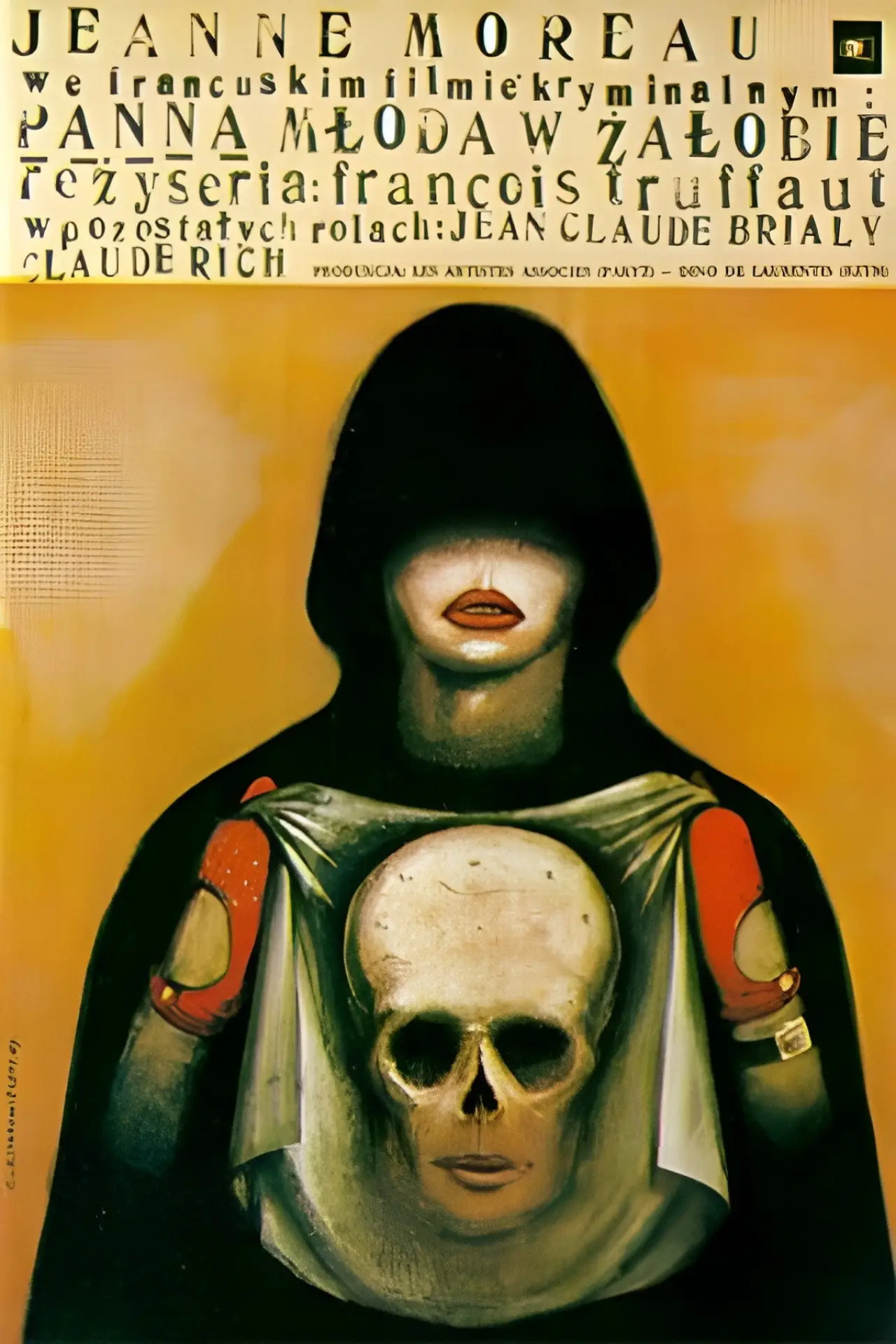 Plakat filmowy "Panna młoda w żałobie"