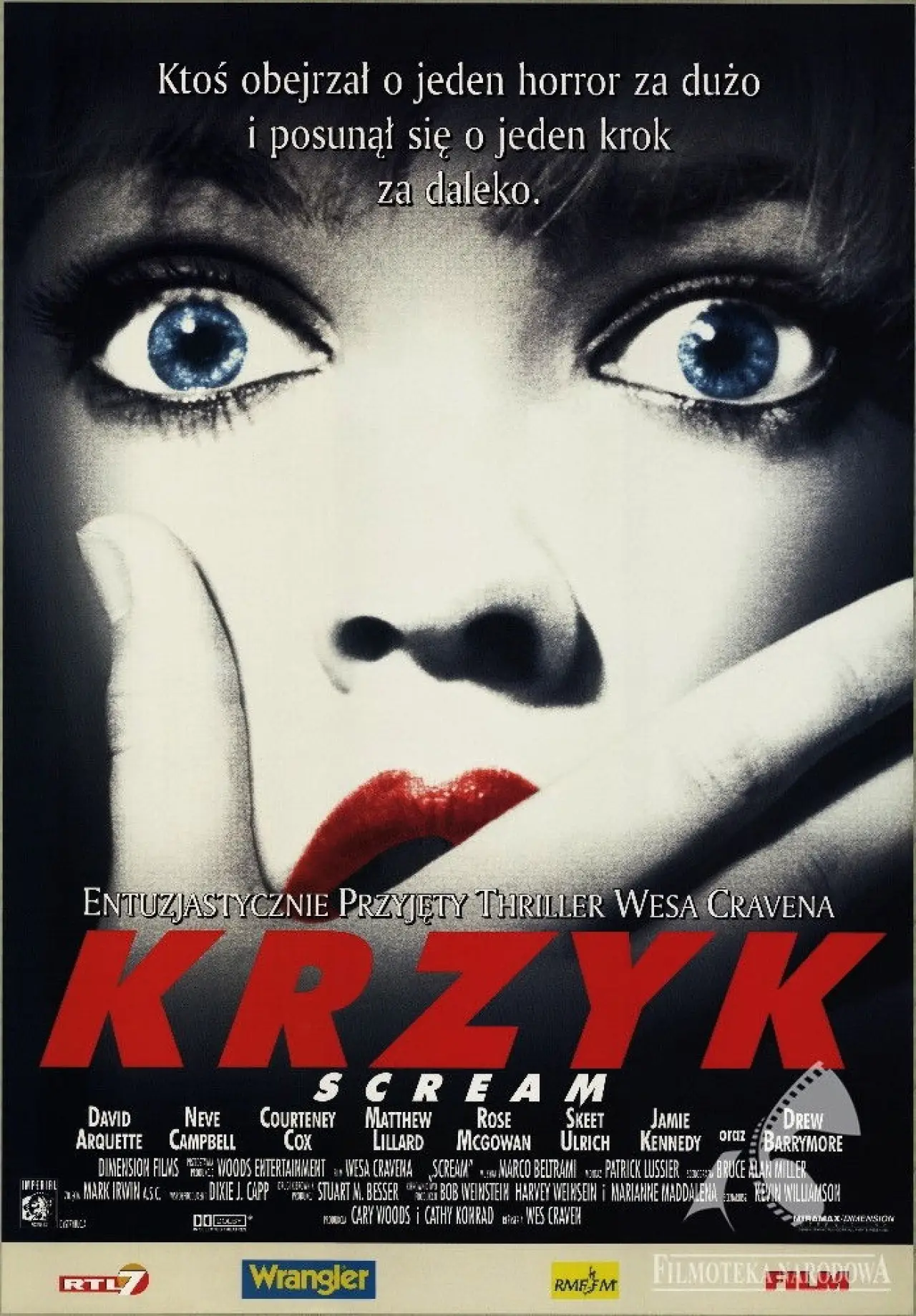 Plakat filmowy "Krzyk"