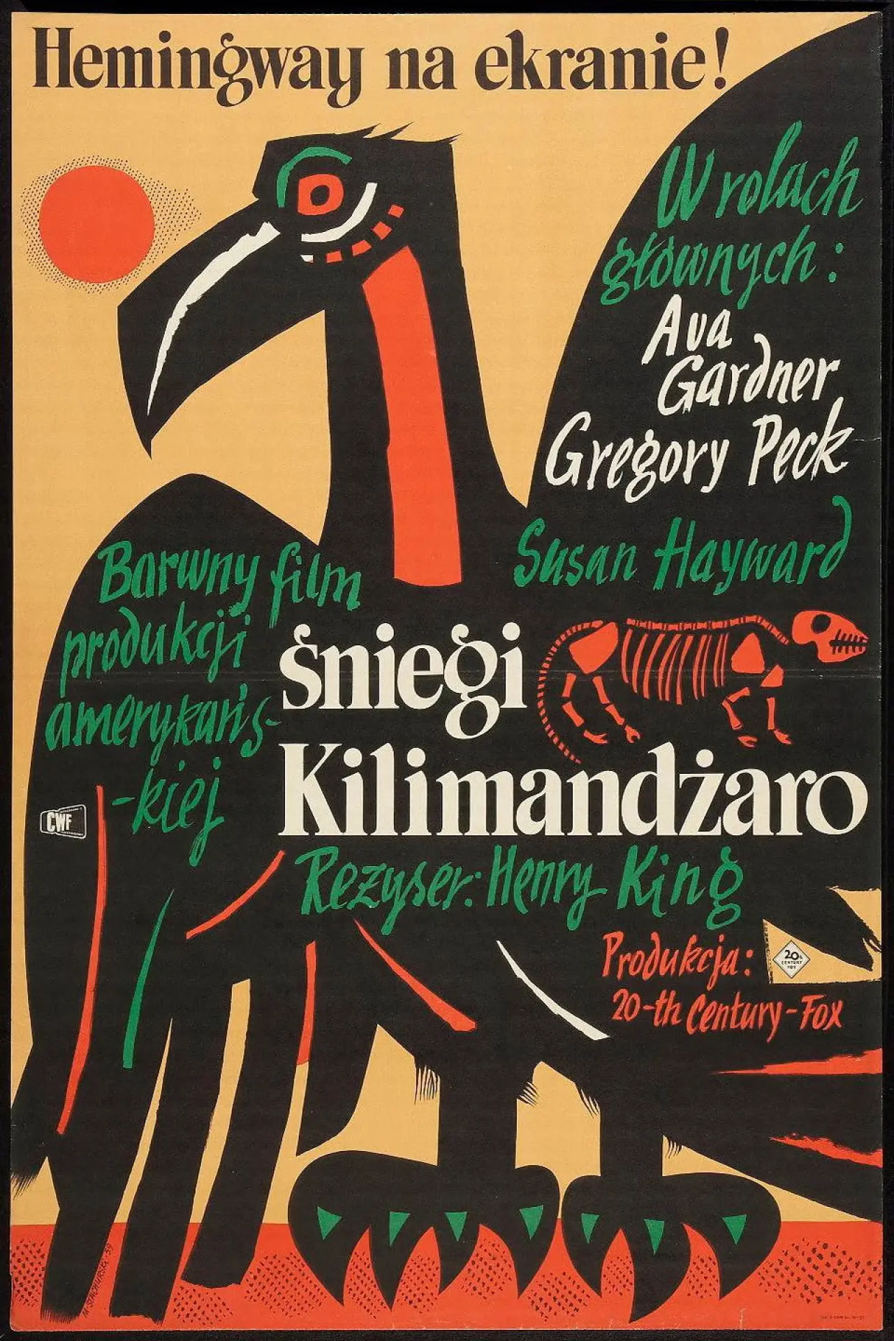 Plakat filmowy "Śniegi Kilimandżaro"